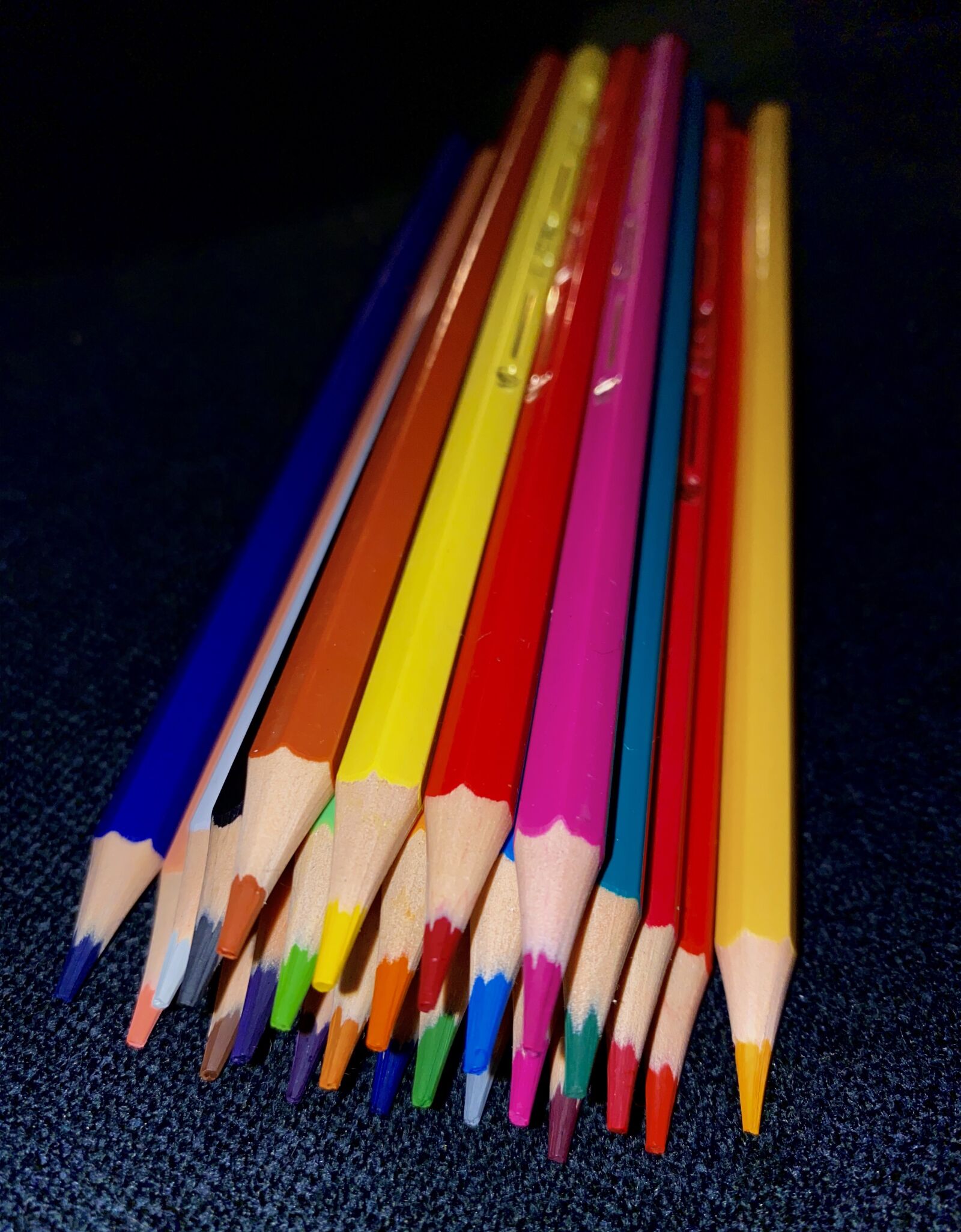 Apple iPhone 11 Pro sample photo. Pencils, colors, color photography