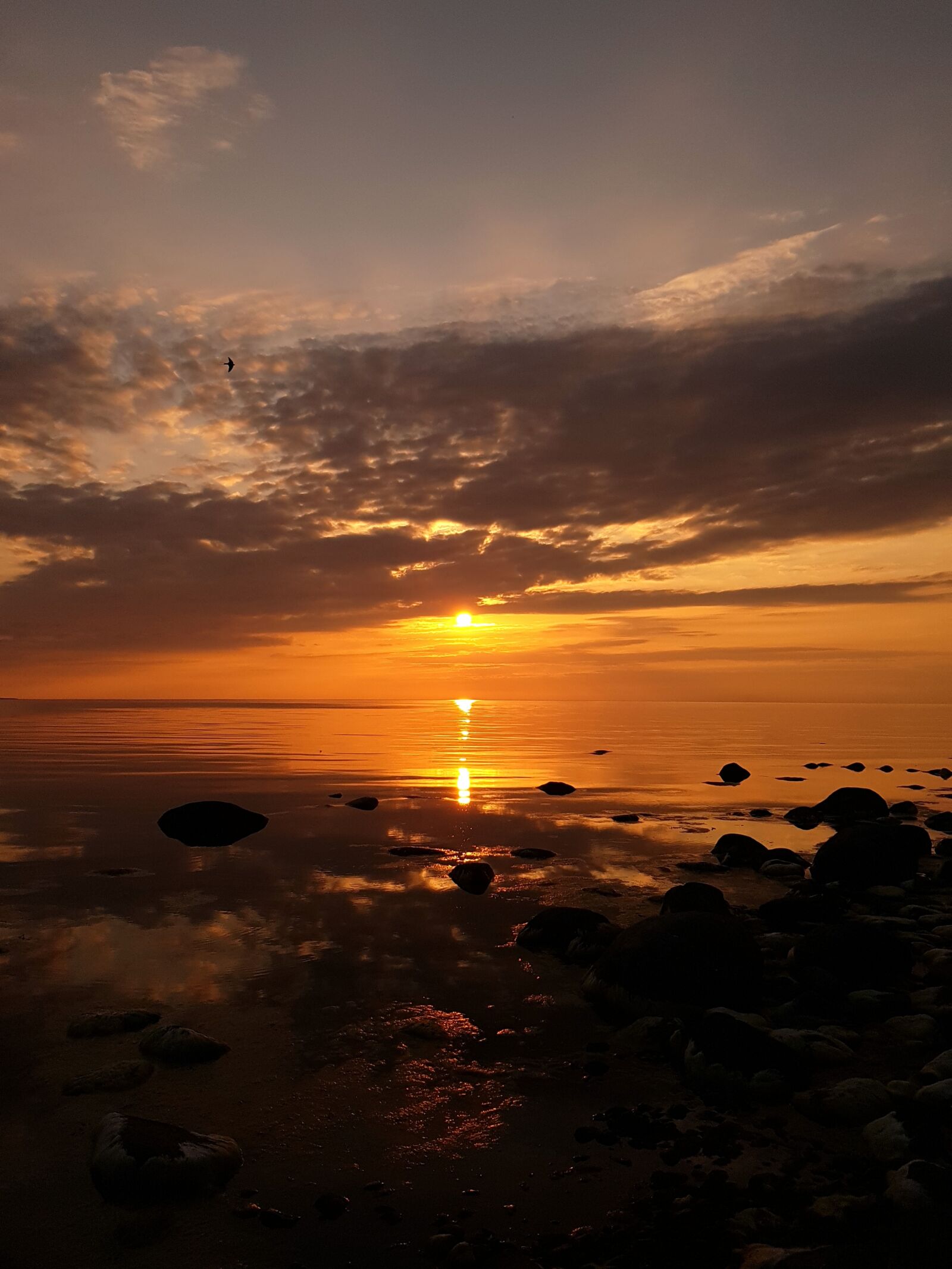 Samsung Galaxy S8 sample photo. Clouds, sunset, sea photography