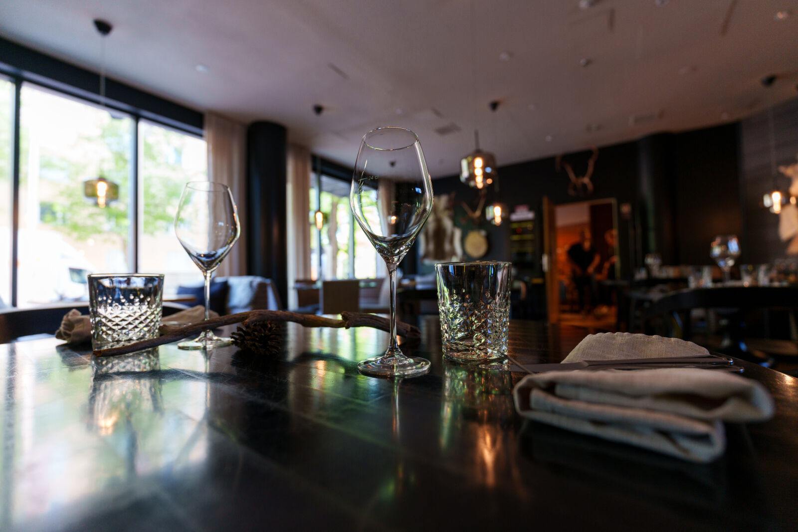 Sony a7R V sample photo. Hotel bar photography