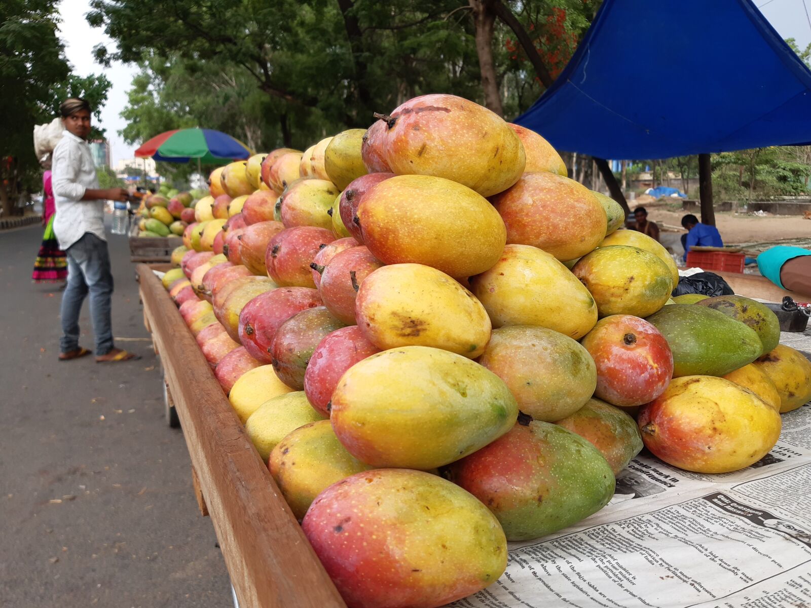 Samsung Galaxy A30 sample photo. Mango, food, fr photography