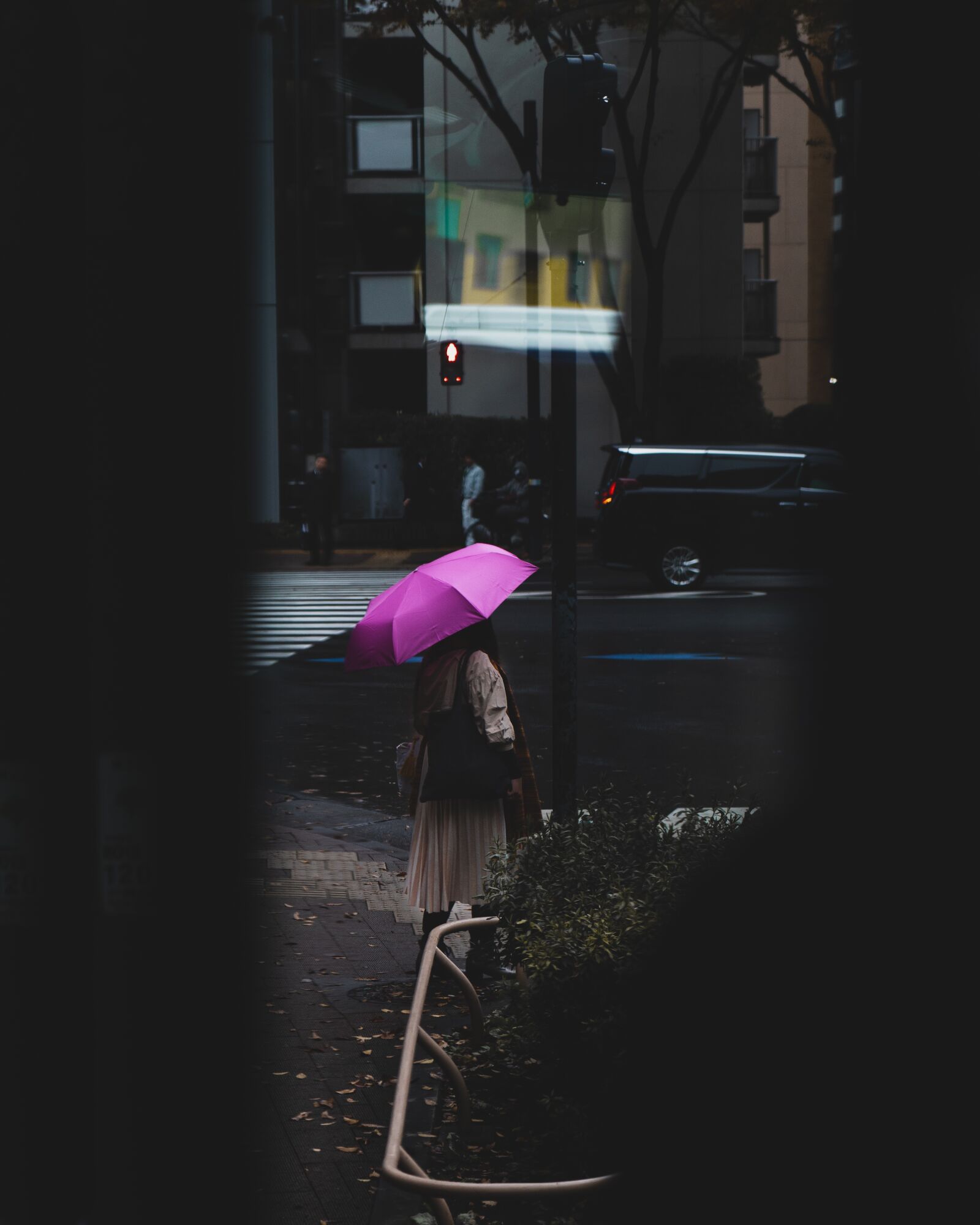 Sony a7 III + Sony Vario Tessar T* FE 24-70mm F4 ZA OSS sample photo. Woman, umbrella, street photography