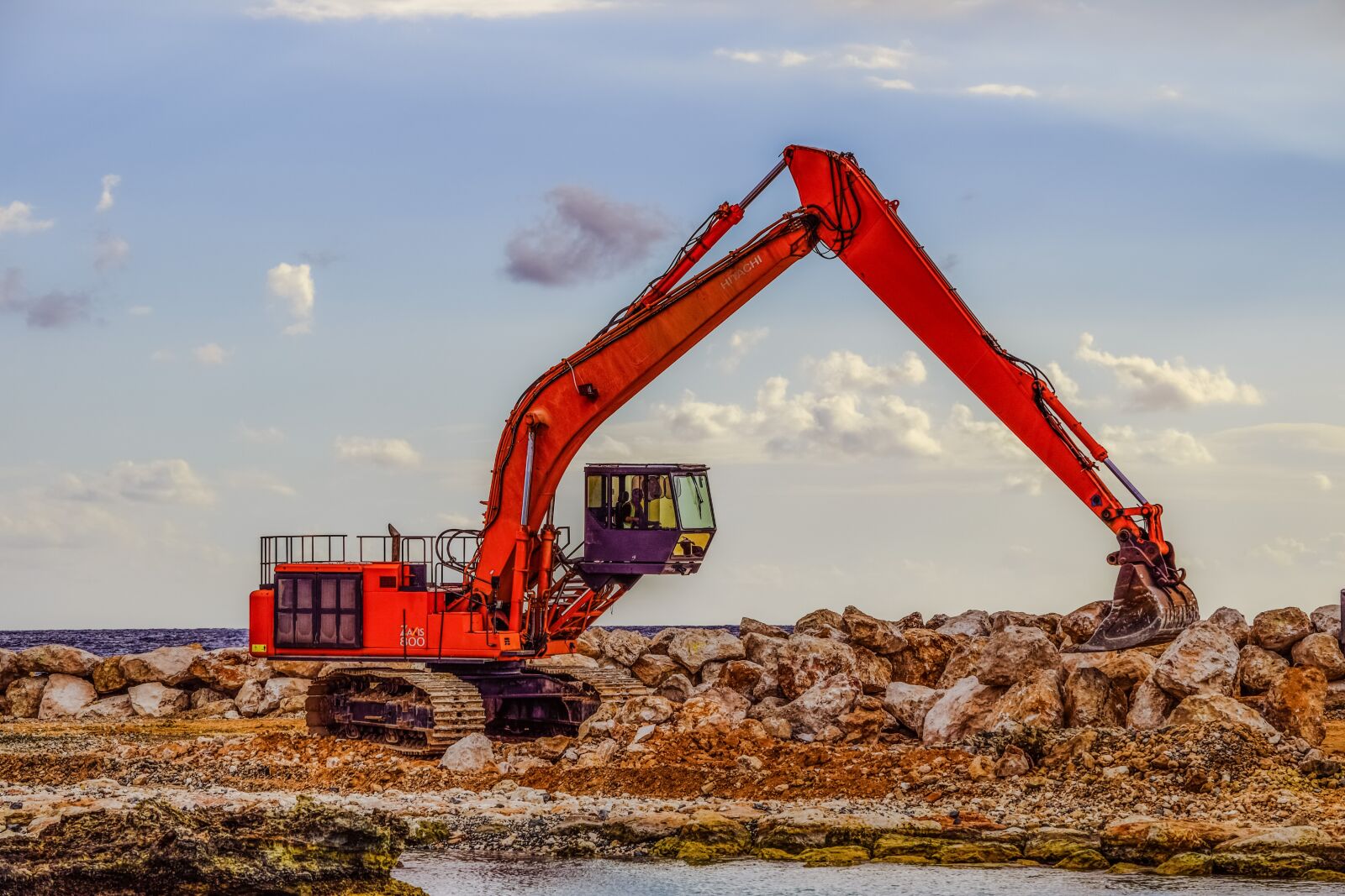 Nikon D3300 sample photo. Heavy machine, excavator, construction photography