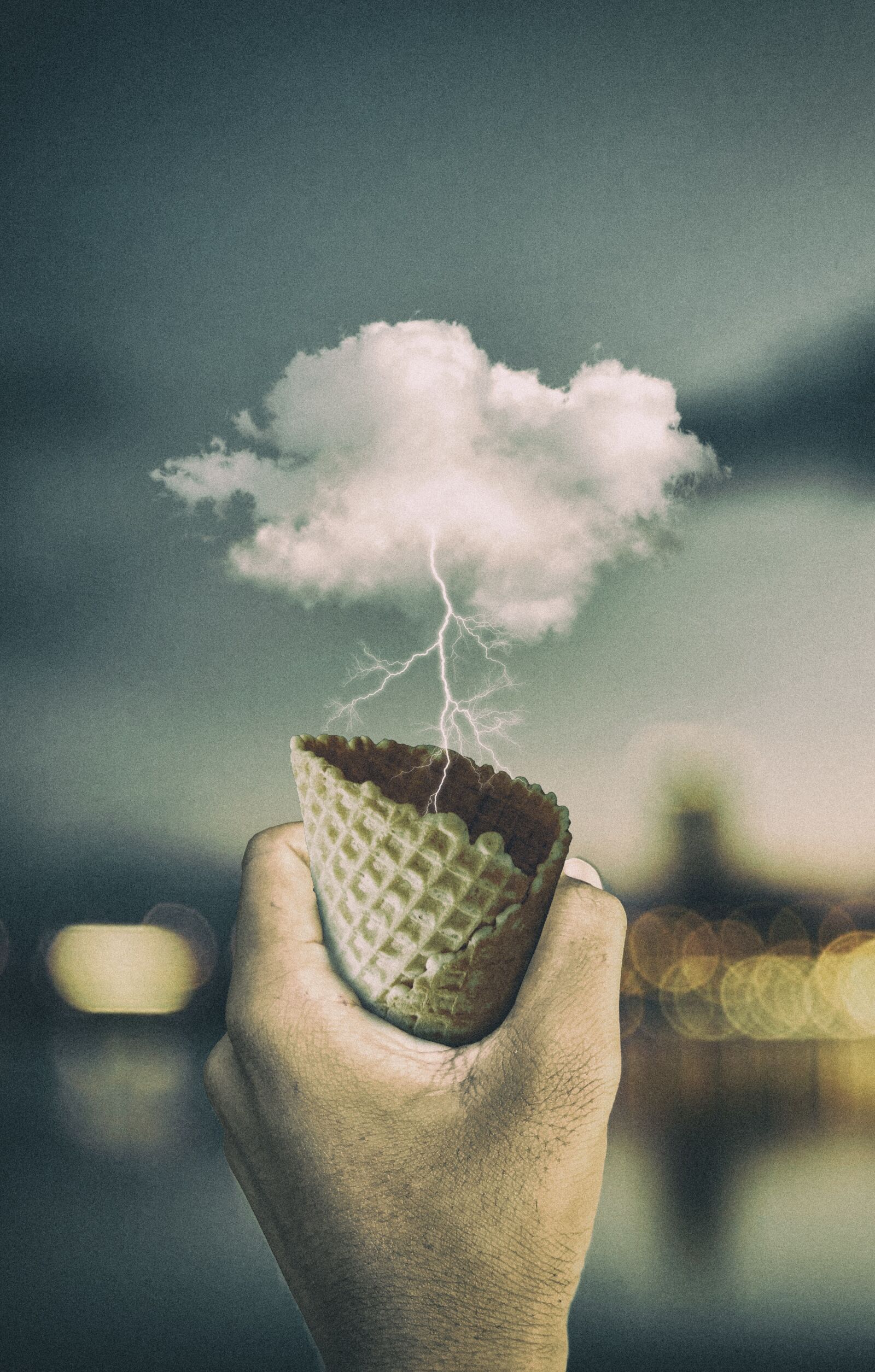 Motorola Moto G (5) Plus sample photo. Ice cream, clouds, wallpaper photography