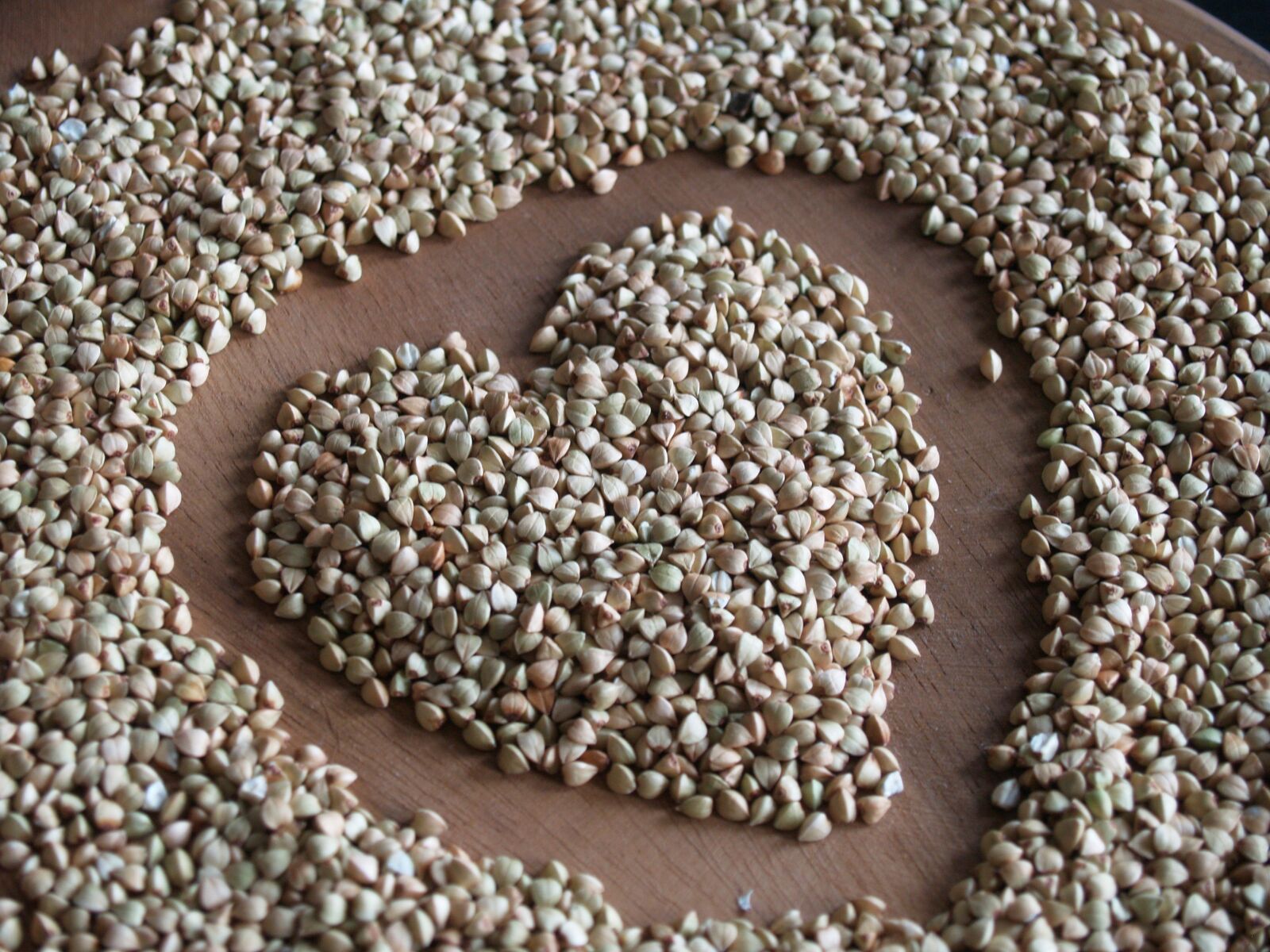 Olympus E-500 (EVOLT E-500) sample photo. Buckwheat, porridge, heart photography