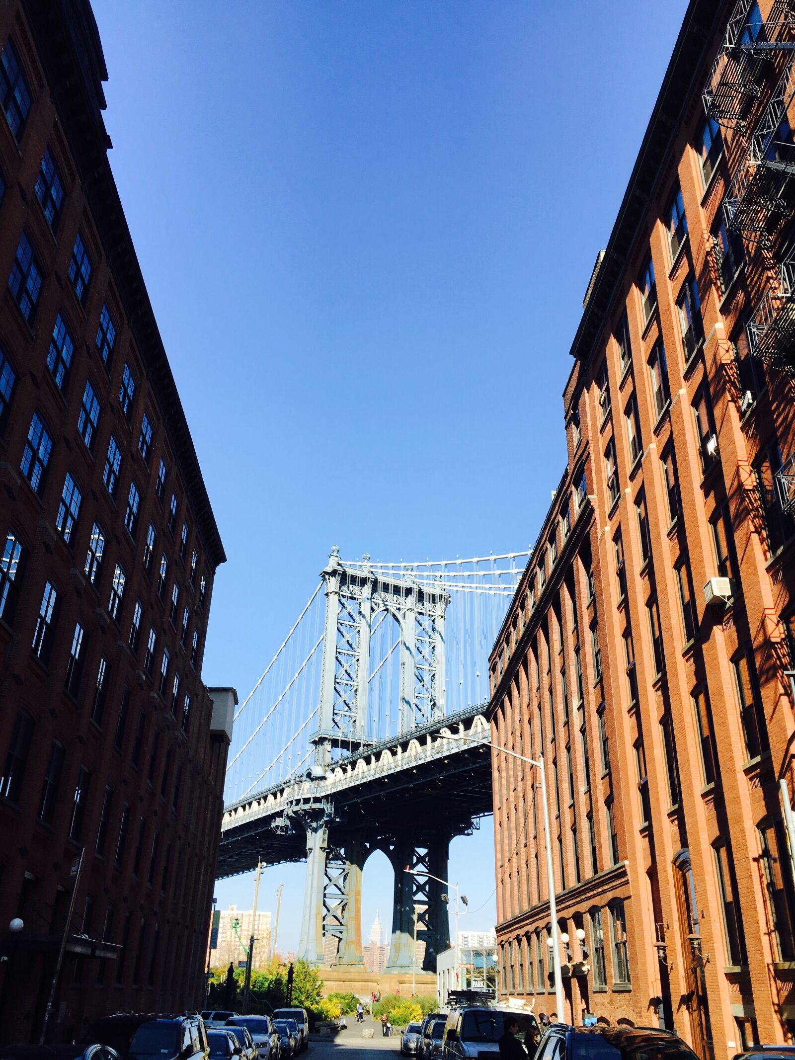 Apple iPhone 6s sample photo. Dumbo, manhattan bridge, bridge photography