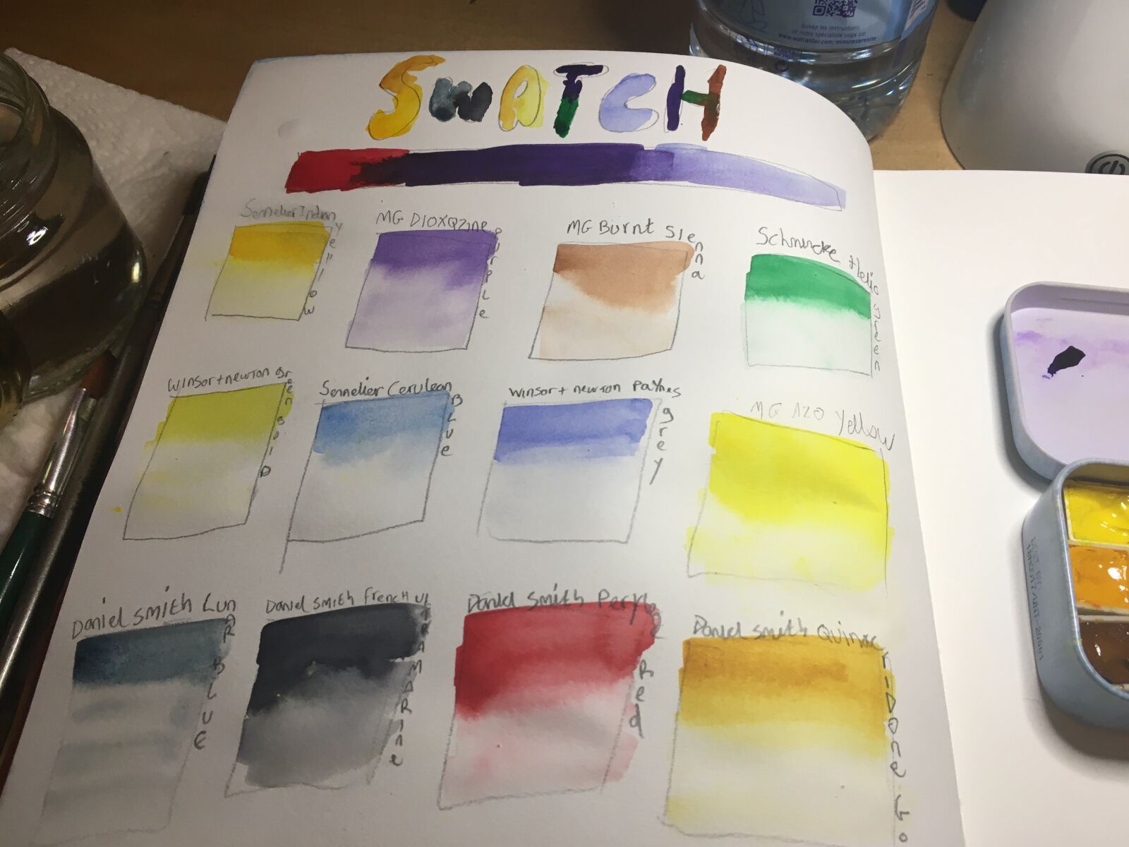 Apple iPhone 6s sample photo. Watercolor, swatches, swatching photography