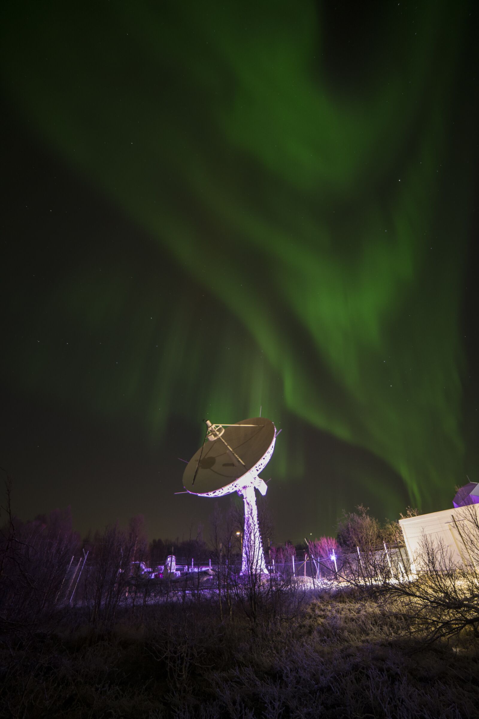 Nikon D600 sample photo. Antenna, night, northern lights photography