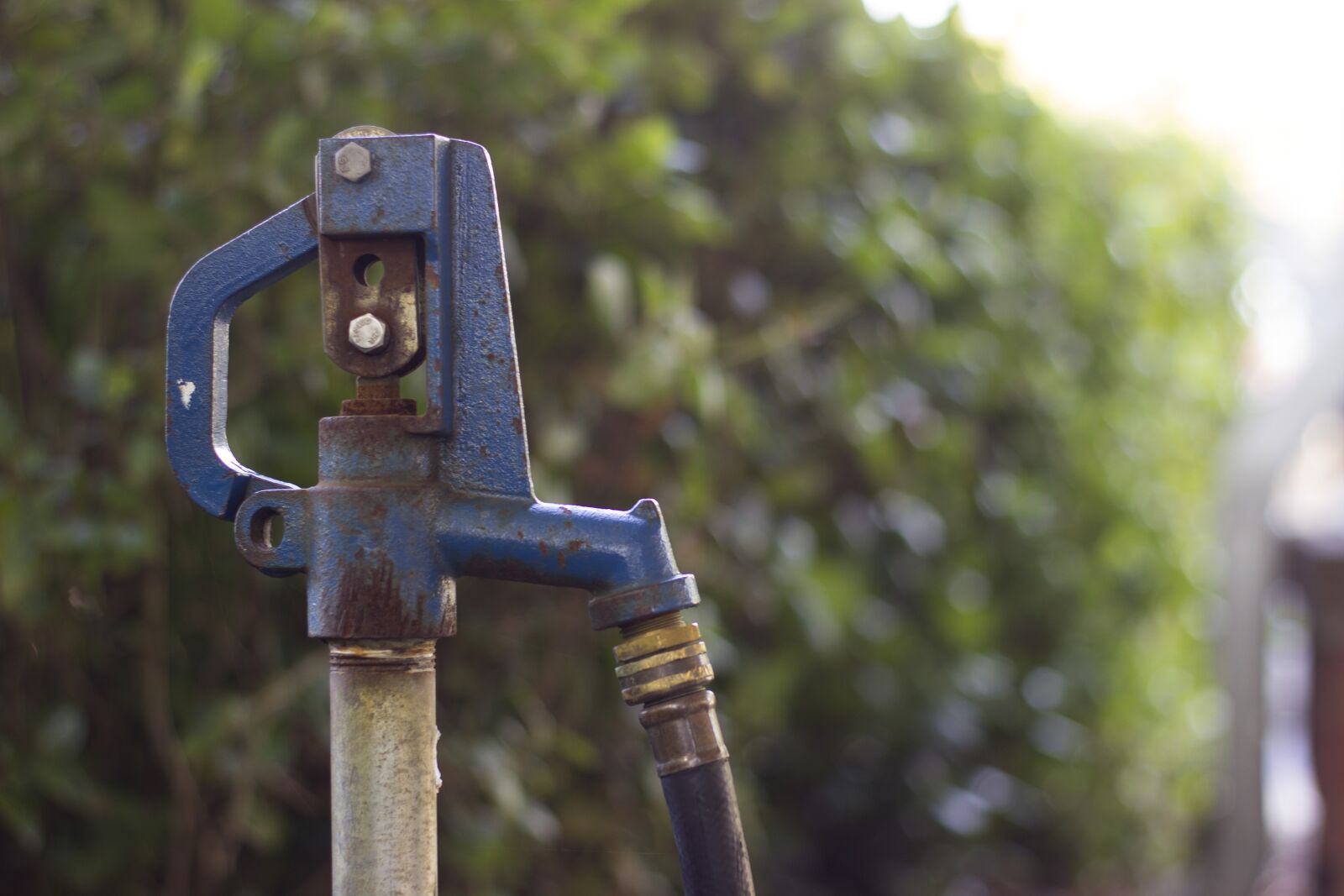 Canon EOS 600D (Rebel EOS T3i / EOS Kiss X5) + Canon EF 50mm F1.8 II sample photo. Hose bib, handle, water photography