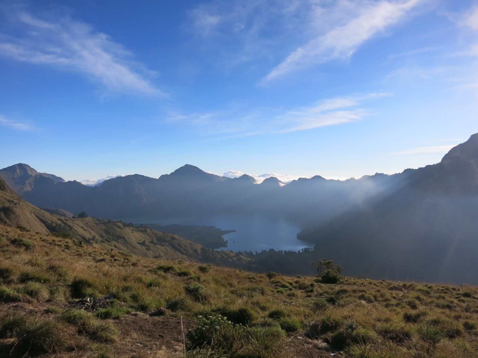 Canon PowerShot S110 sample photo. Rinjani, crater lake, volcano photography