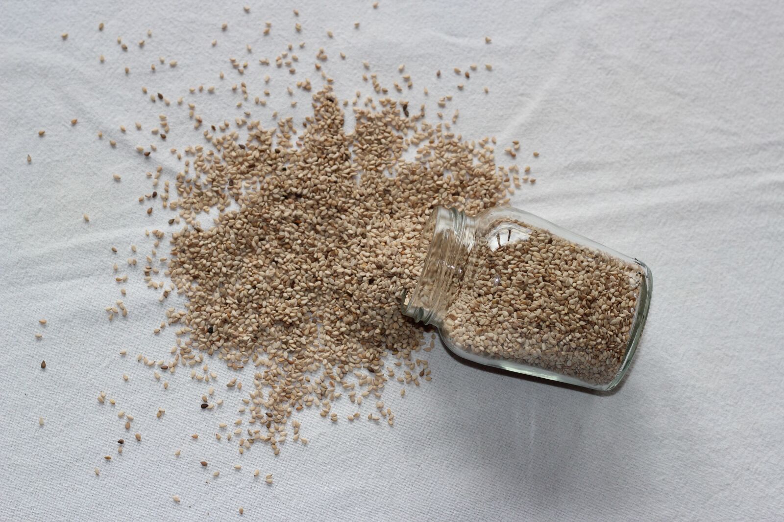 Canon EOS 600D (Rebel EOS T3i / EOS Kiss X5) + Canon EF 50mm F1.8 II sample photo. Seeds, flax seed, healthy photography