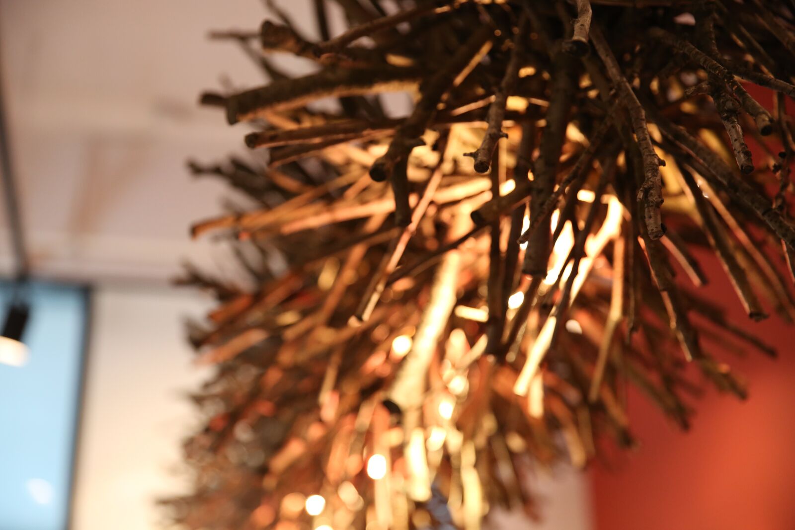 Canon EF 24-70mm F2.8L II USM sample photo. Wood, lighting, cafe photography