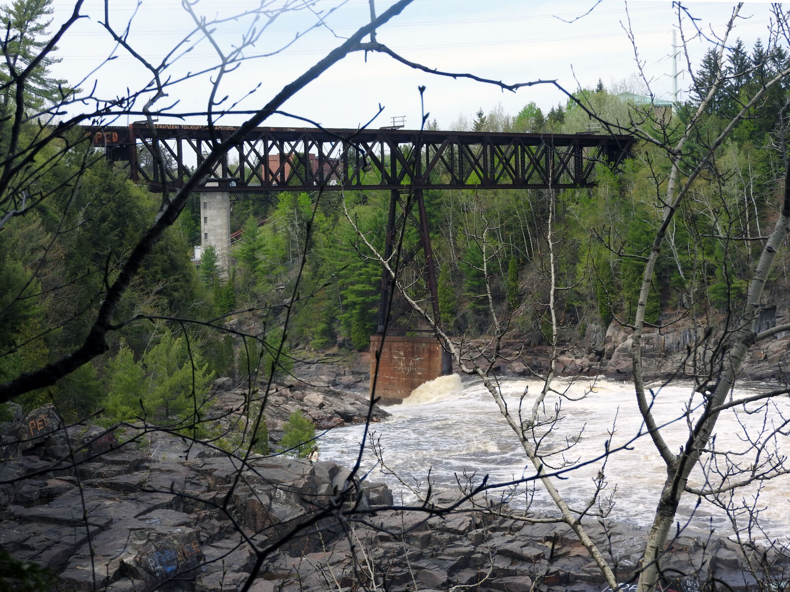 Nikon Coolpix P610 sample photo. Bridge, falls, river, shawinigan photography