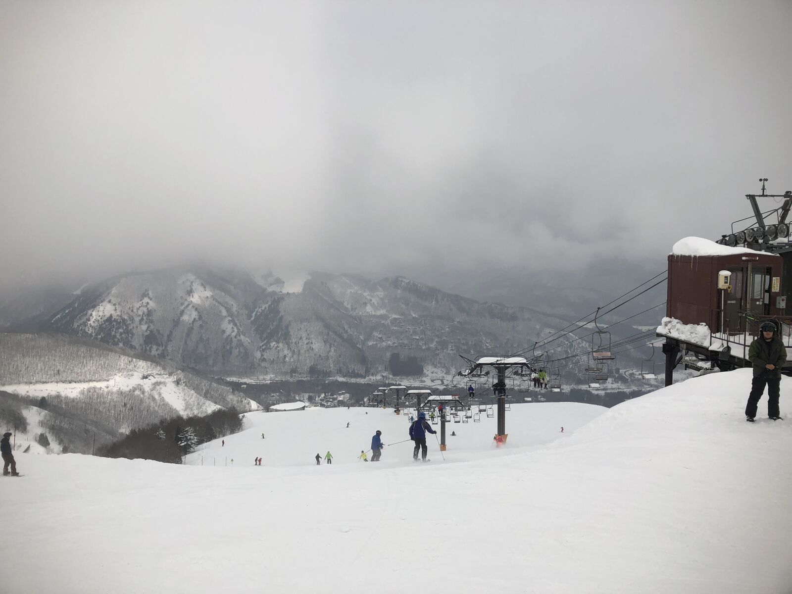 iPhone 8 Plus back dual camera 3.99mm f/1.8 sample photo. Ski, resort, snow photography