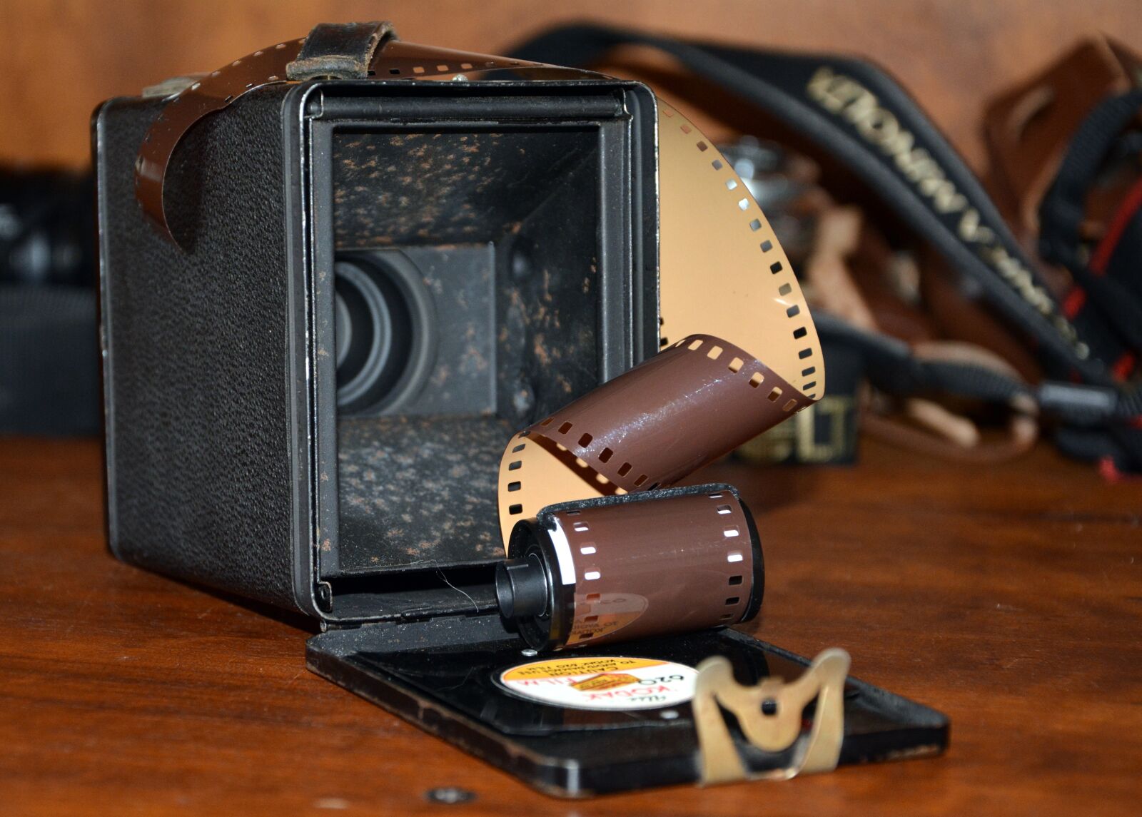 Nikon D5200 sample photo. Camera film, old camera photography