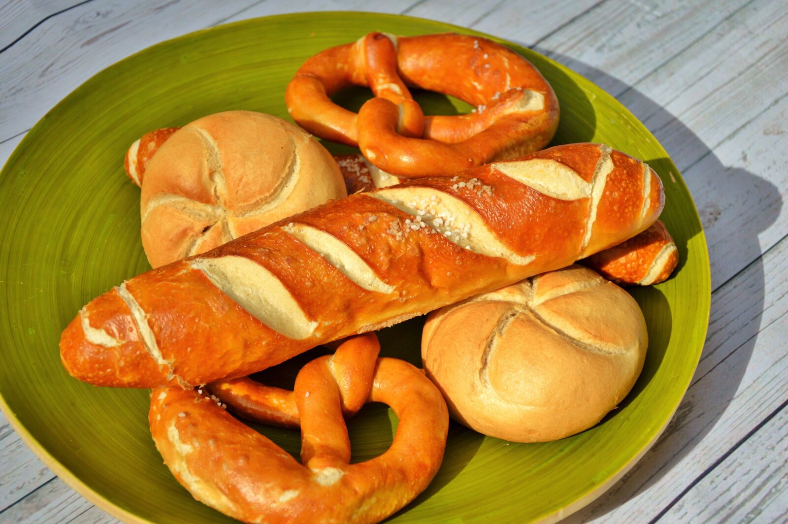 Nikon D3200 sample photo. Roll, pretzels, baked goods photography