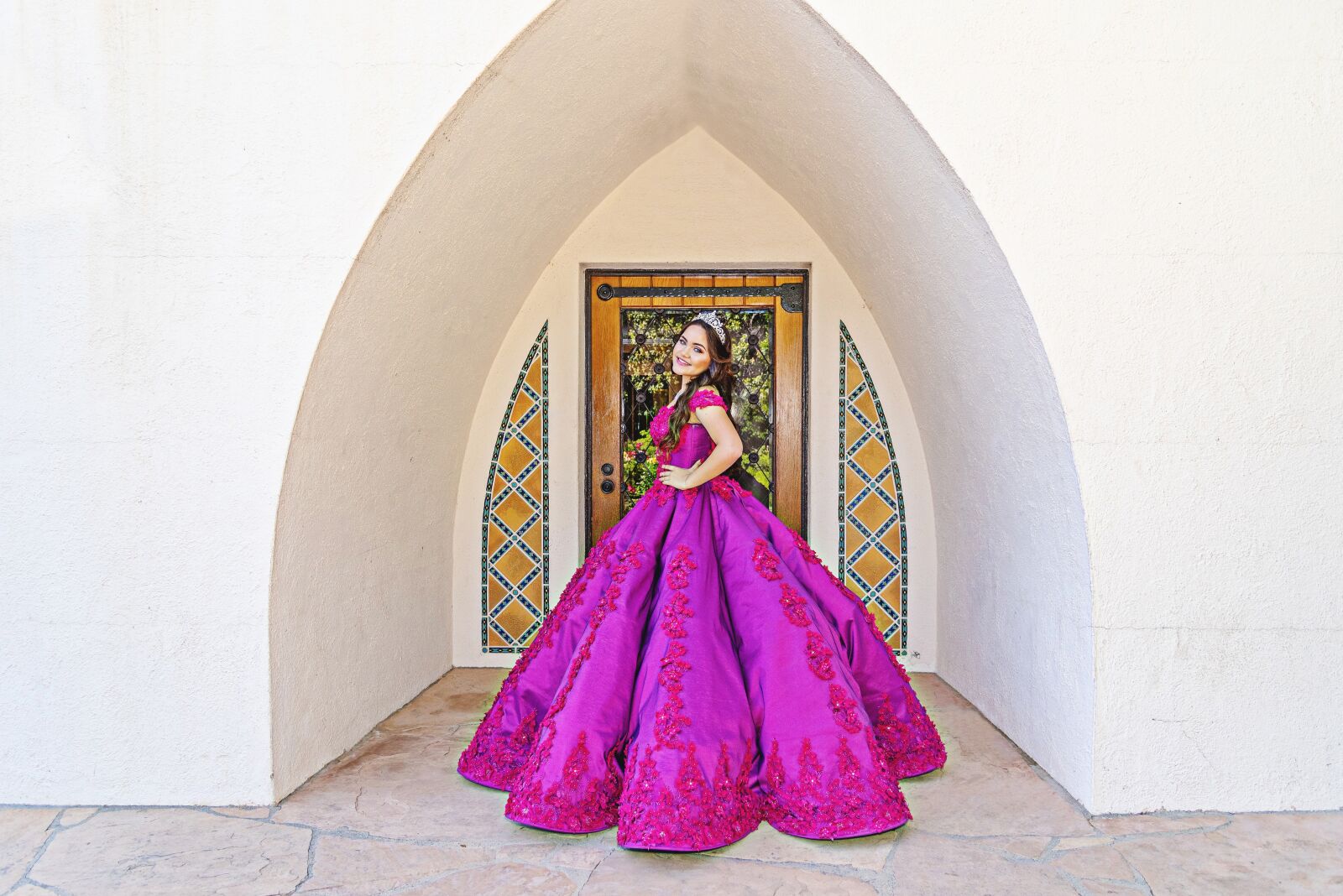 Nikon D750 sample photo. Quinceañera, dress, ranch photography