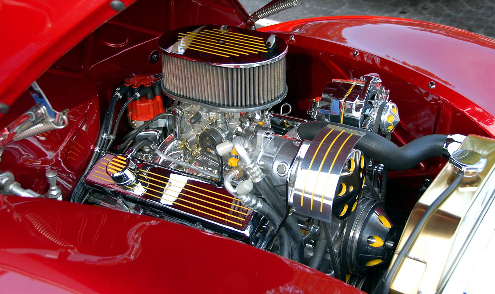 Nikon D200 sample photo. Car engine, customized, chrome photography