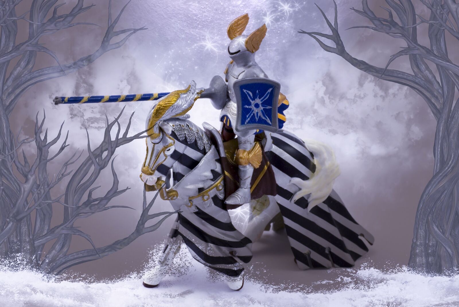 Nikon D80 sample photo. Fantasy, knight, horse photography