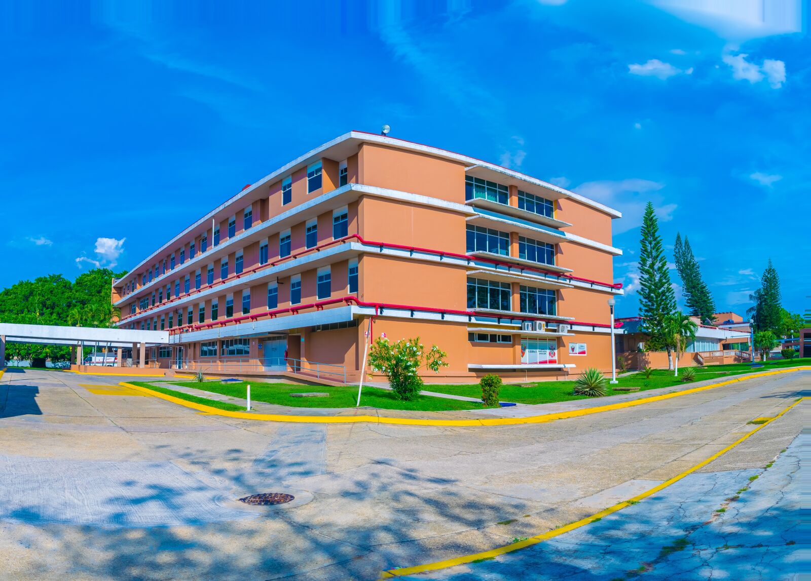 Nikon D3300 sample photo. Sky, blue, hospital photography