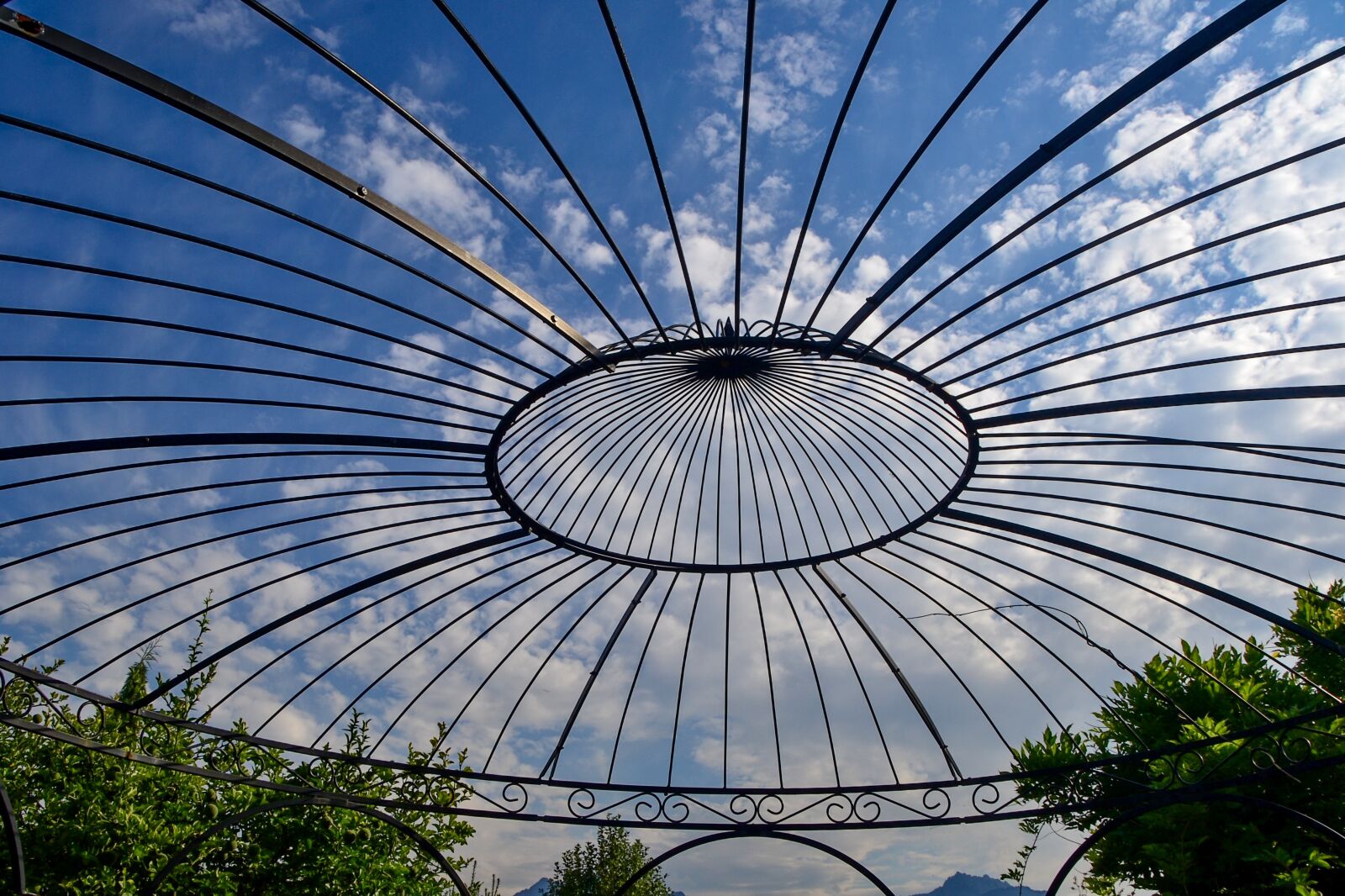 Nikon D3100 sample photo. Pavilion, sky, clouds photography