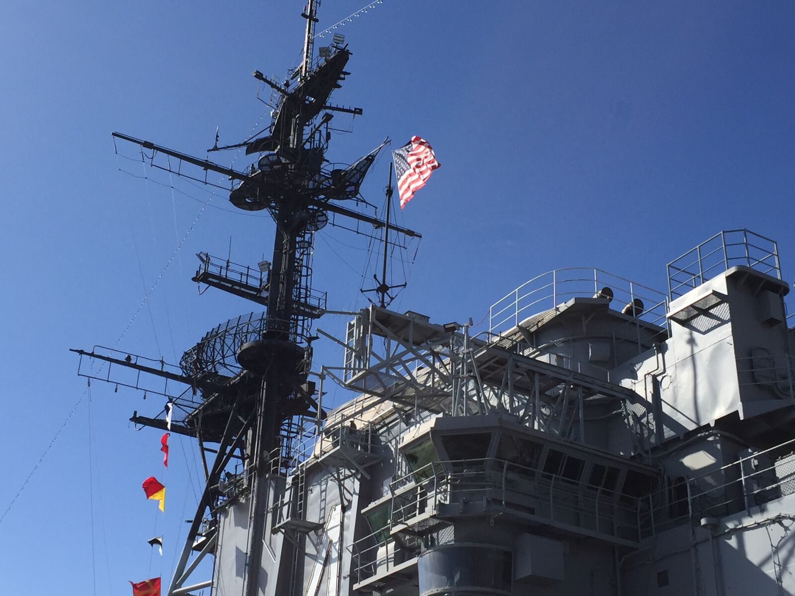 Apple iPhone 6 sample photo. Flags, navy, ship, us photography