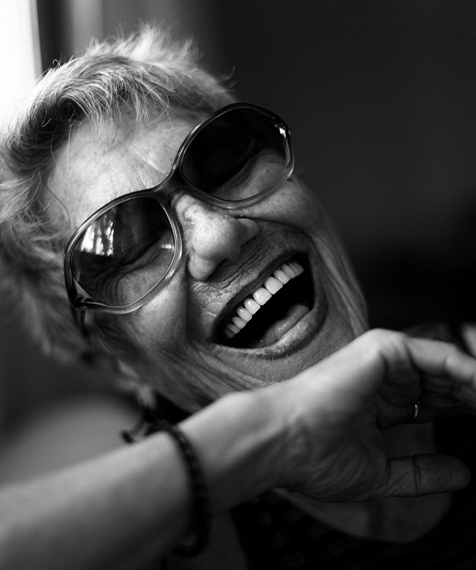 Canon EOS 5D Mark II sample photo. Black and white, happy photography