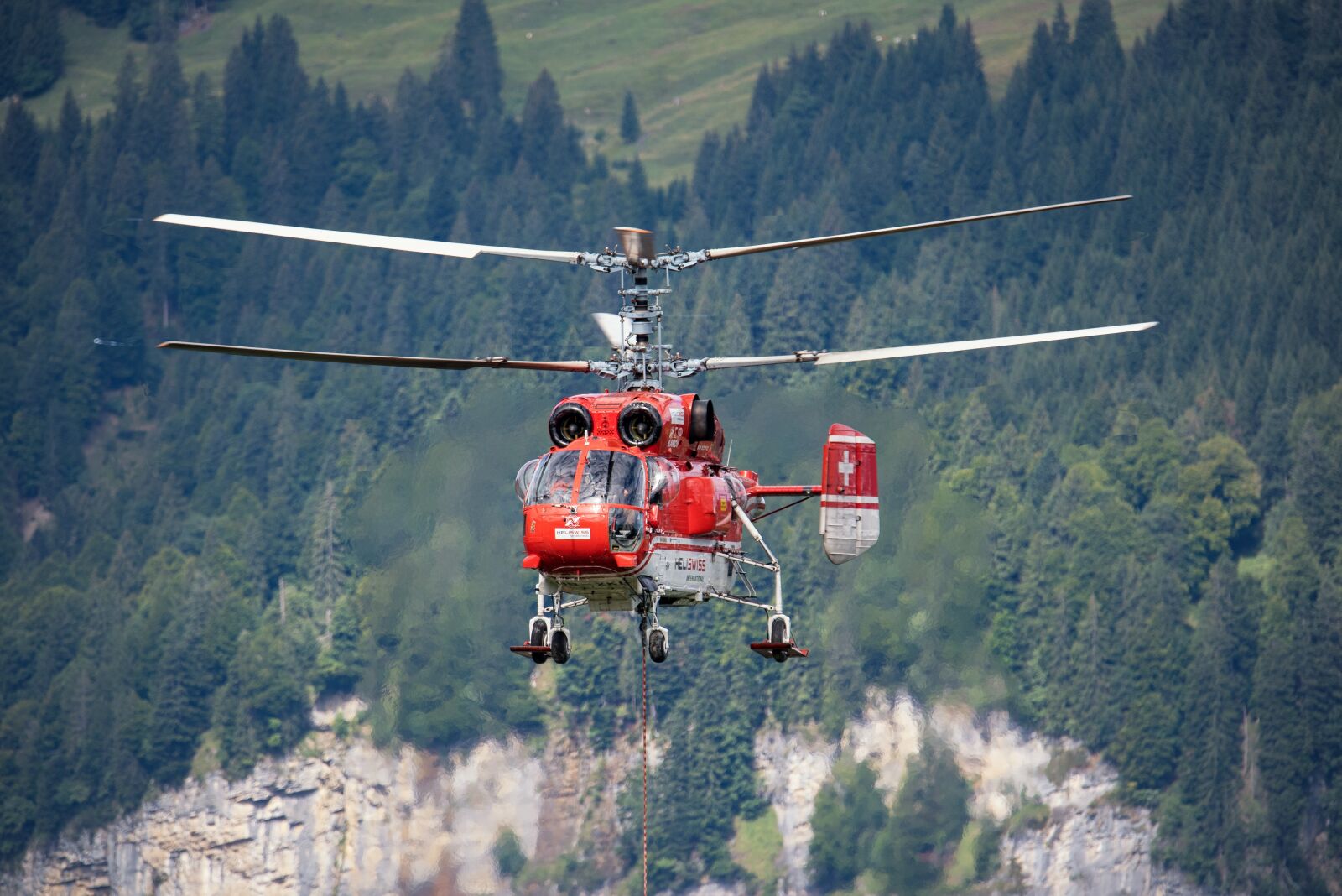 Nikon D750 sample photo. Helicopter, logging, work photography