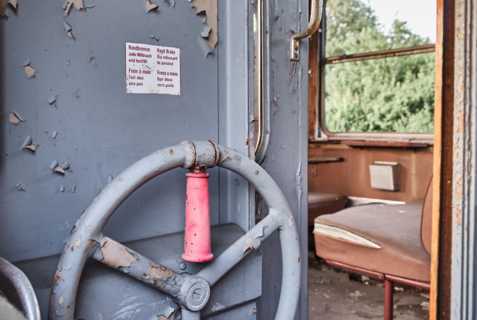 Fujifilm XF 18-55mm F2.8-4 R LM OIS sample photo. Hand brake, train, old photography