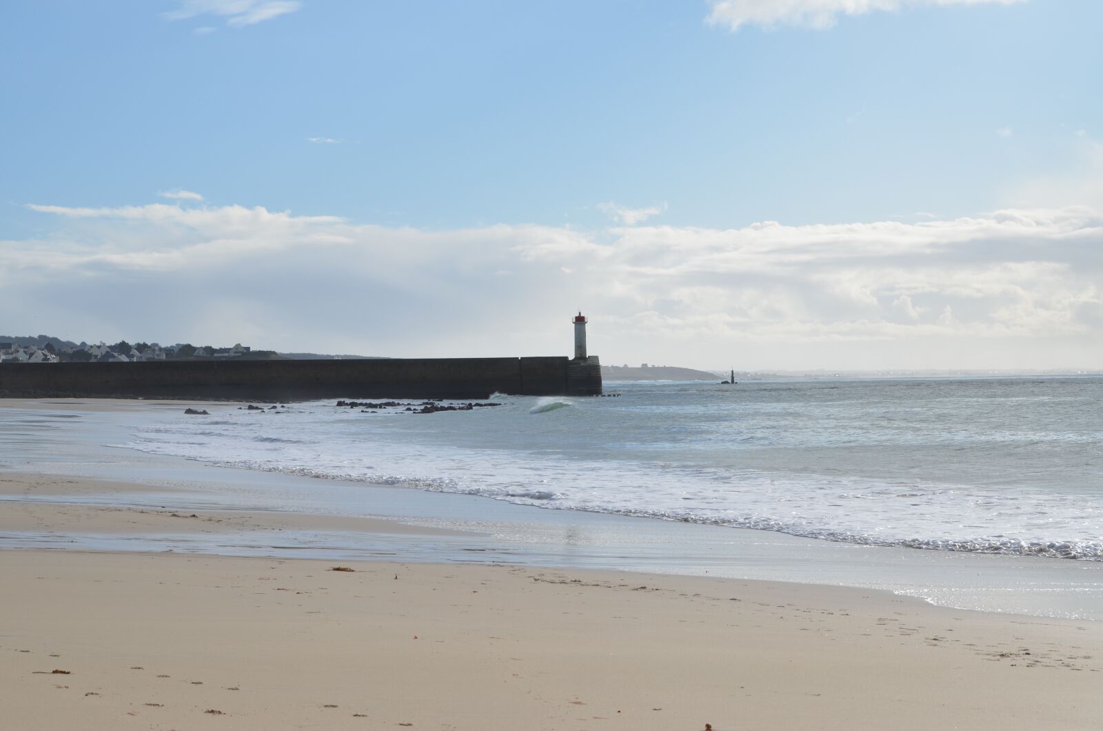 Nikon D5100 sample photo. Lighthouse, ocean, audierne photography
