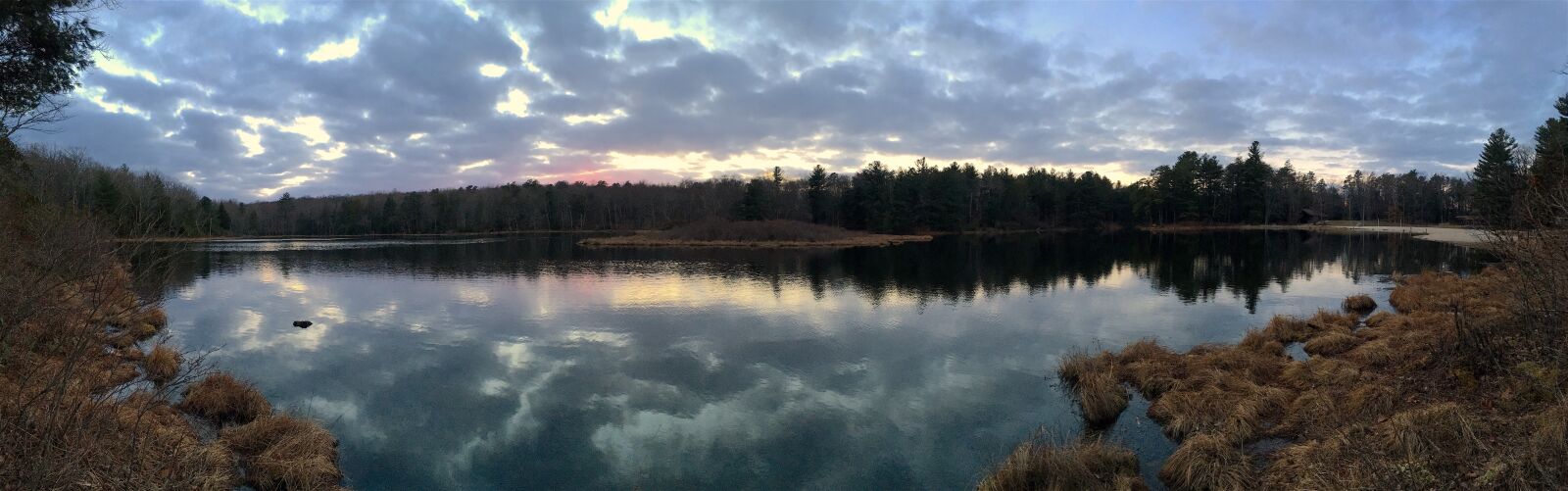 Apple iPhone 6s sample photo. Lake, sunset, clouds photography