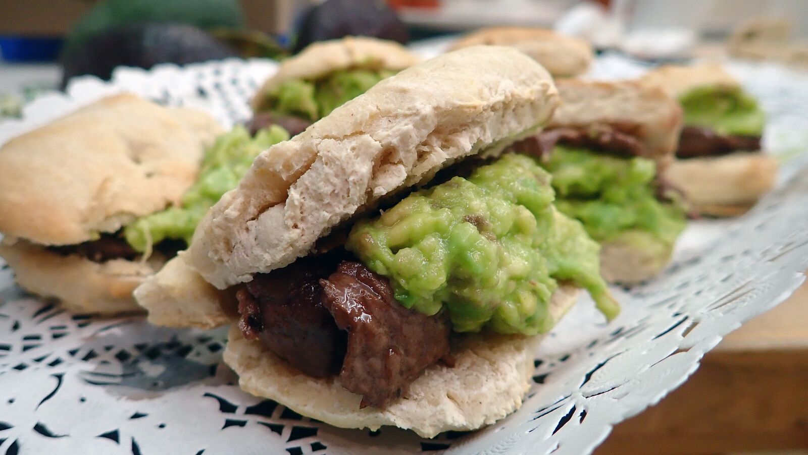 Olympus TG-5 sample photo. Avocado, meat, sandwich photography