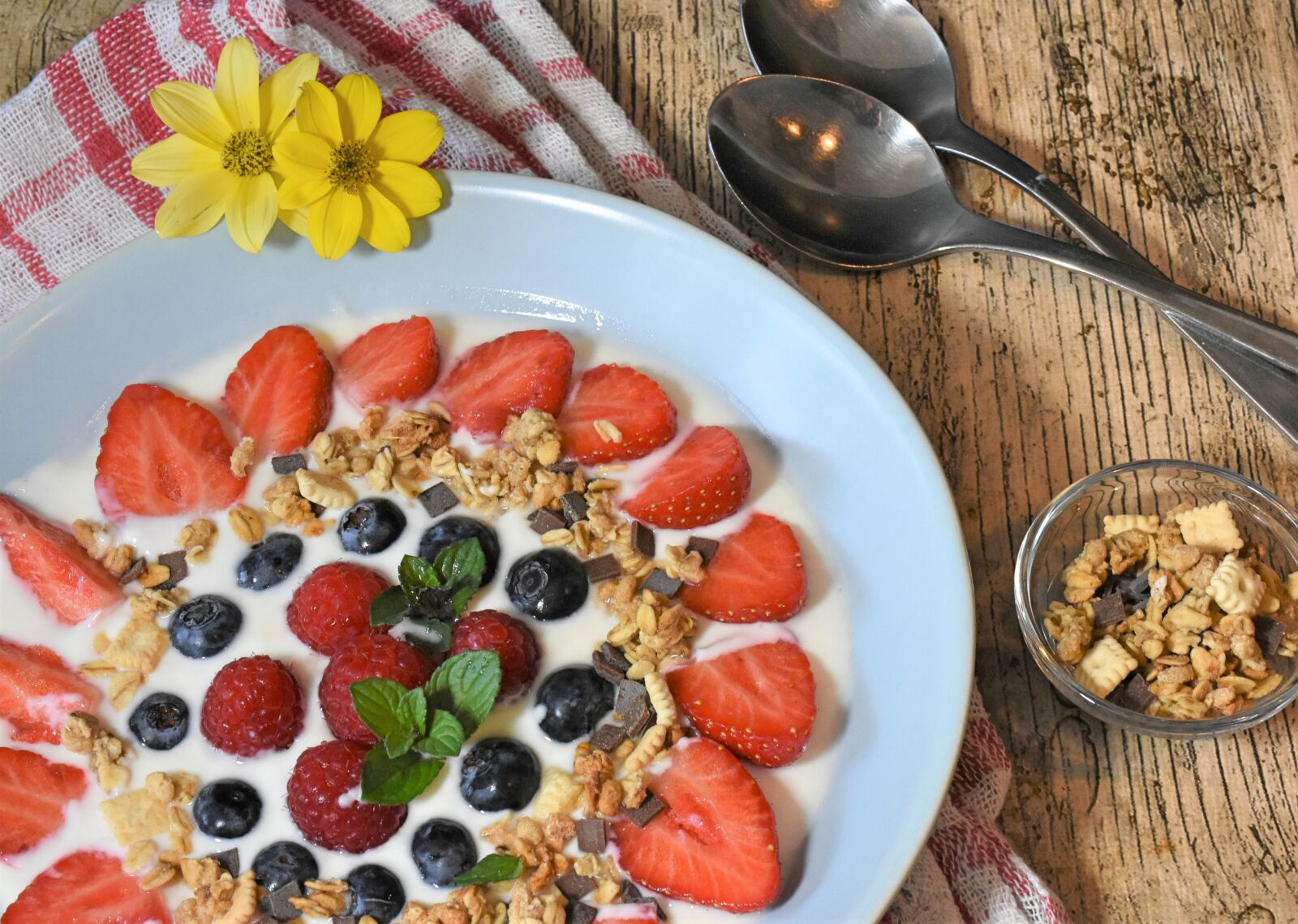 Nikon D7200 sample photo. Yogurt, bowl, breakfast photography