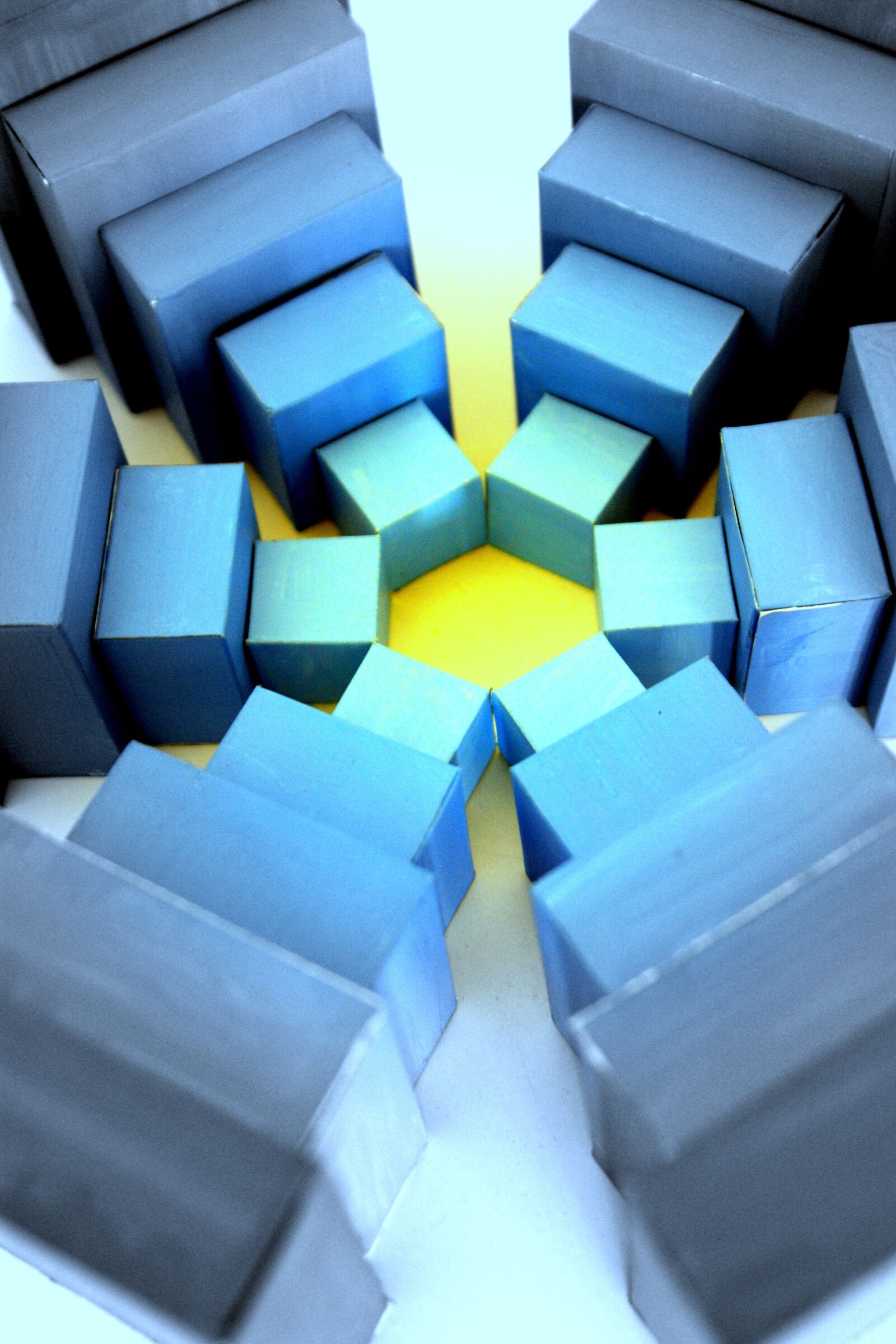 Sony Alpha DSLR-A350 sample photo. Blue, maquette, color photography