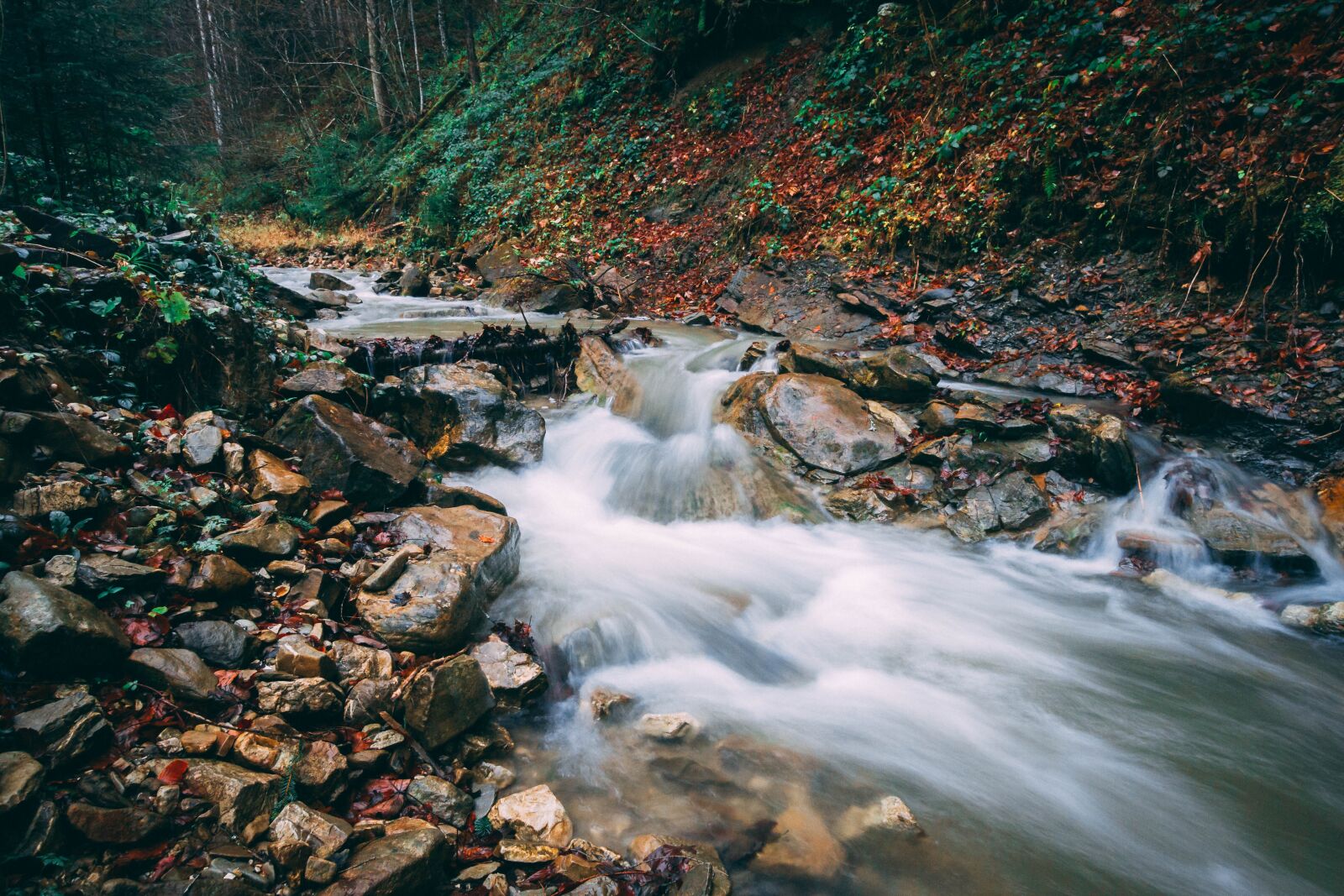 Canon EOS 7D sample photo. River, longexposure, fall photography