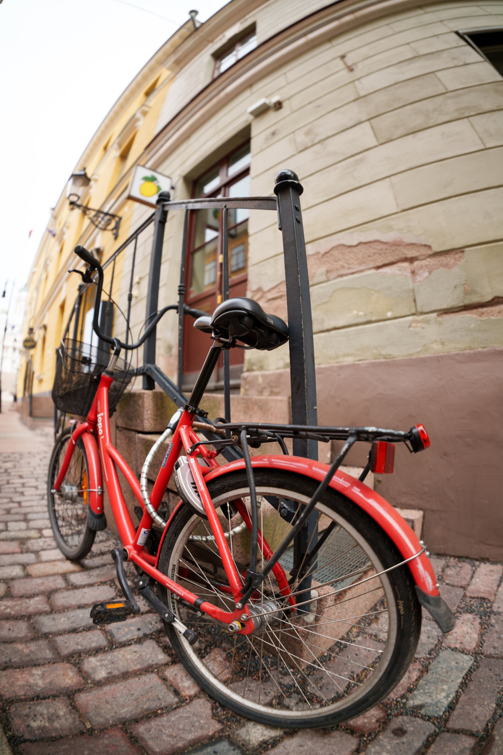 Sony a7R V sample photo. Bicycle parking photography