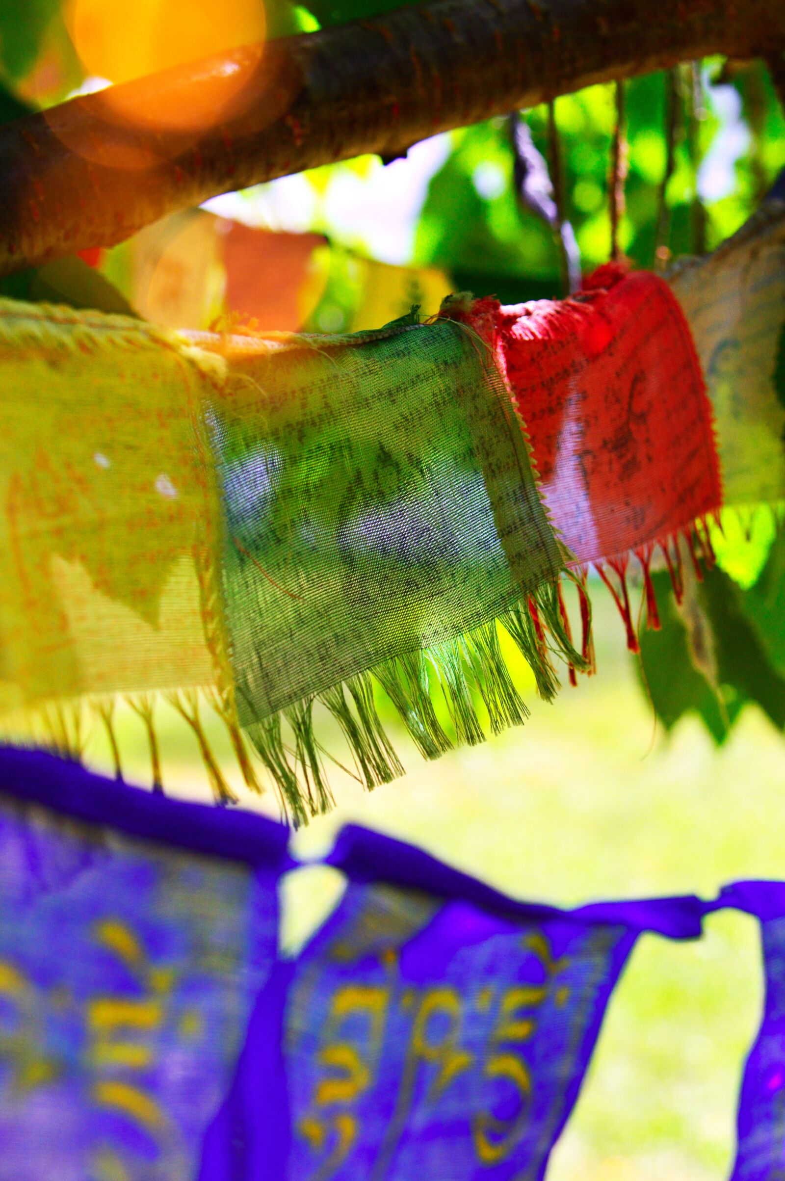 Nikon D3200 sample photo. Buddha, prayer flags, flag photography