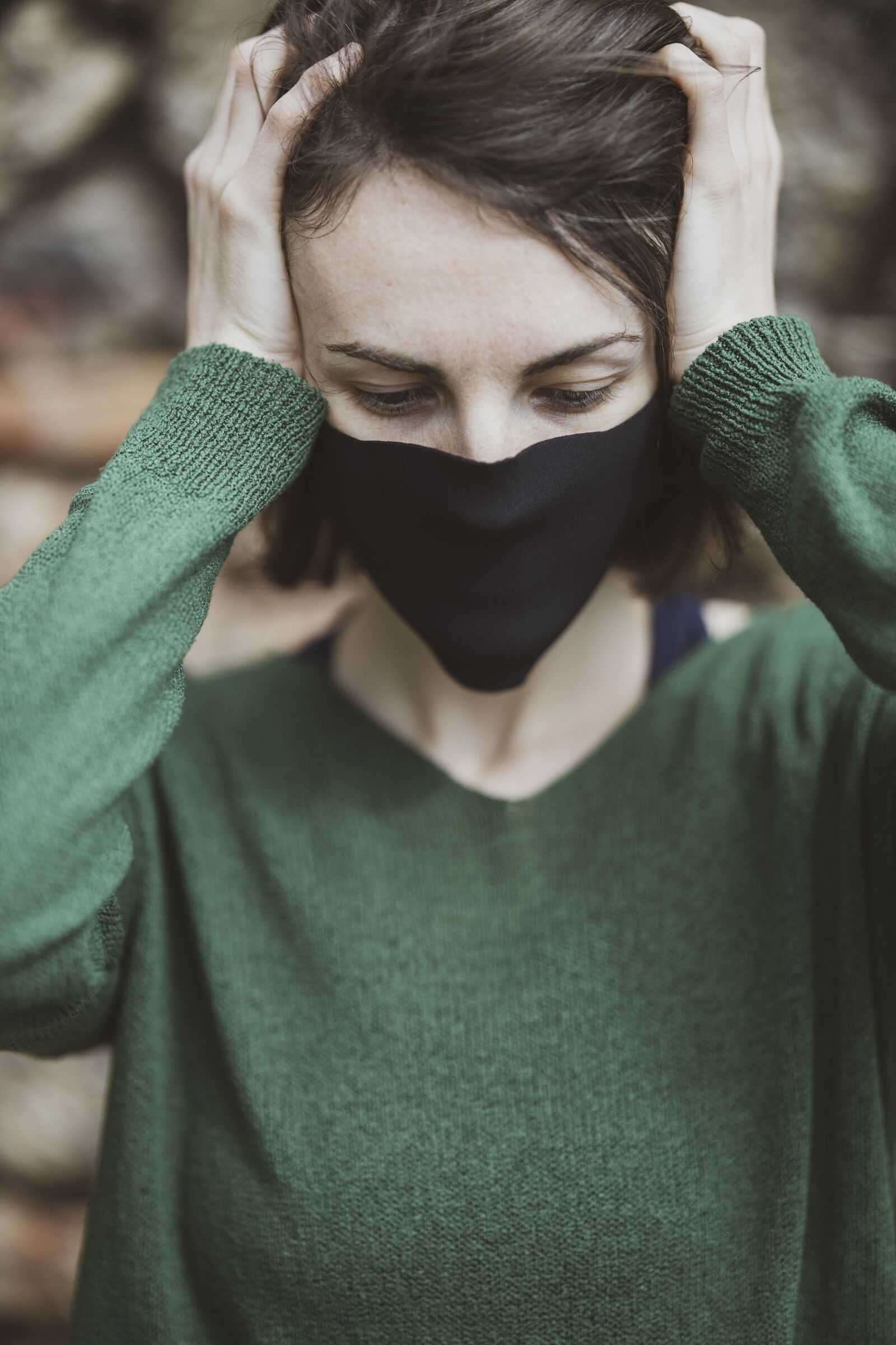 Canon RF 85mm F1.2L USM sample photo. Mask, coronavirus, quarantine photography