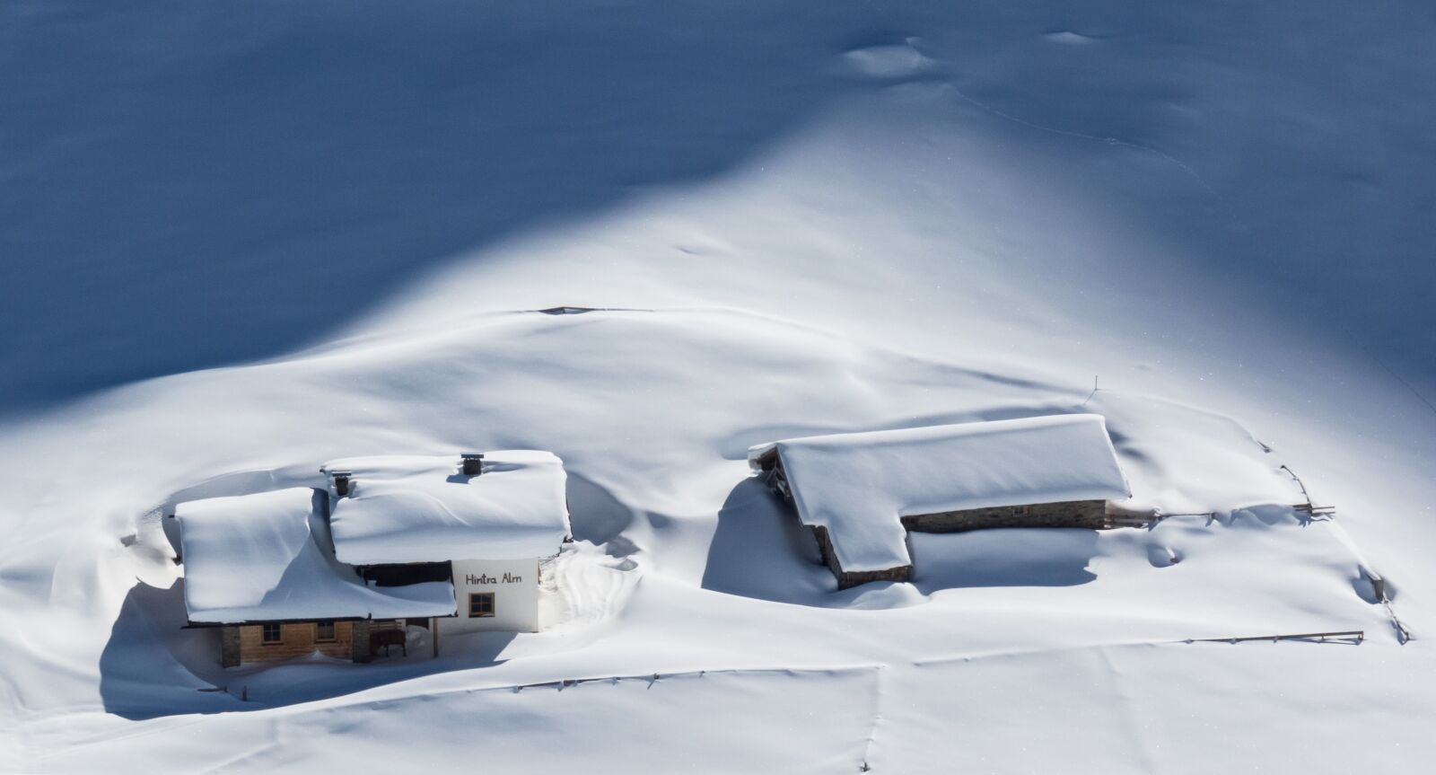 Olympus XZ-2 iHS sample photo. Alpine hut, winter, snow photography