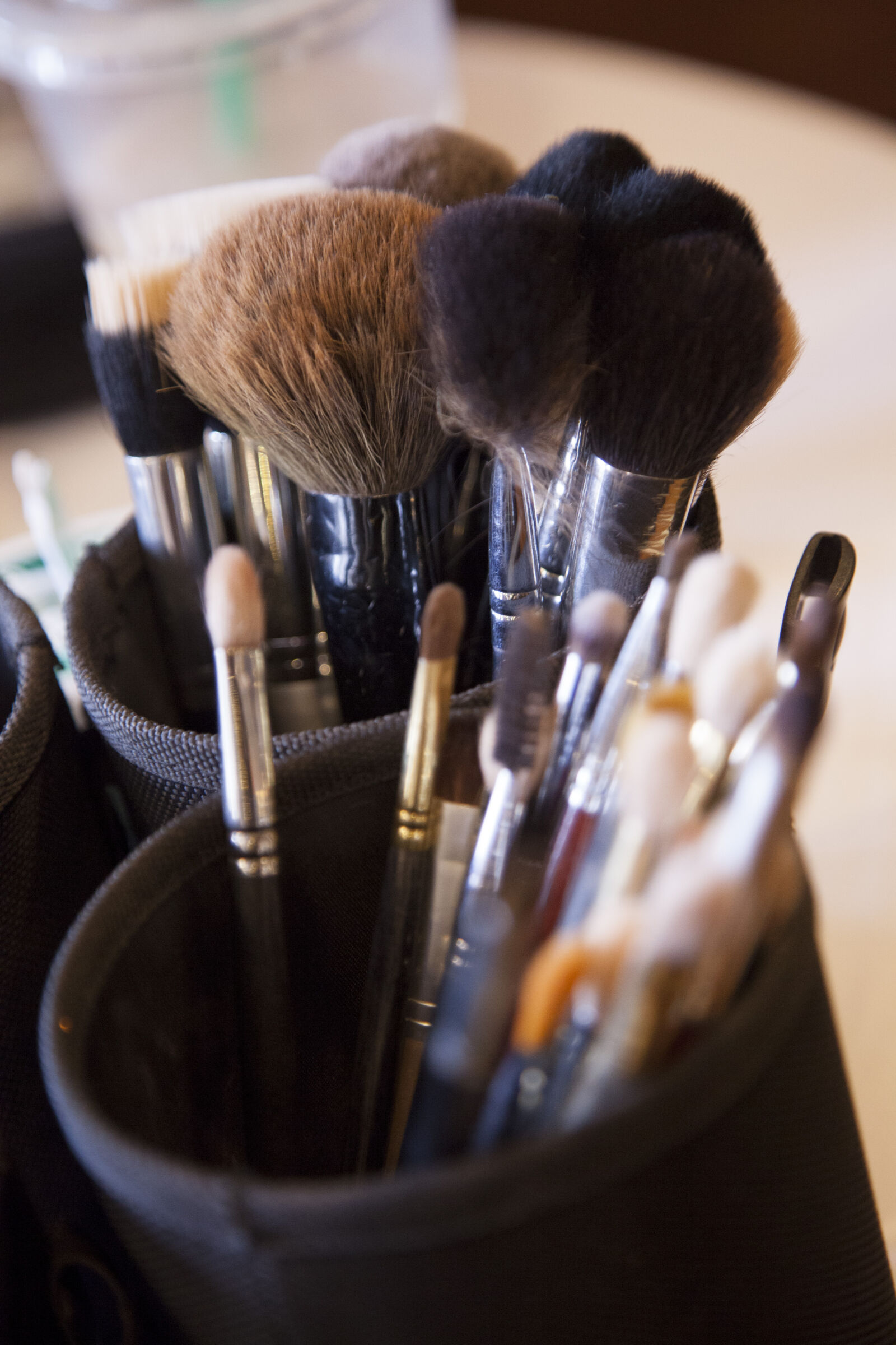 Canon EOS 5D Mark II sample photo. Brushes, make, up, brushes photography