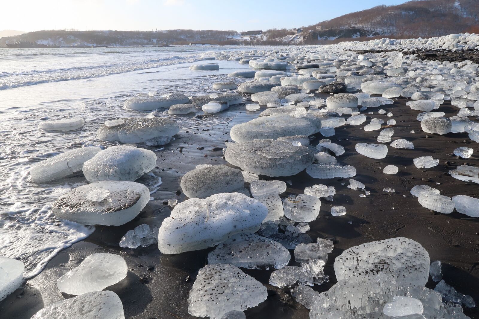 Canon PowerShot G7 X Mark II sample photo. Bay, ice, wave photography