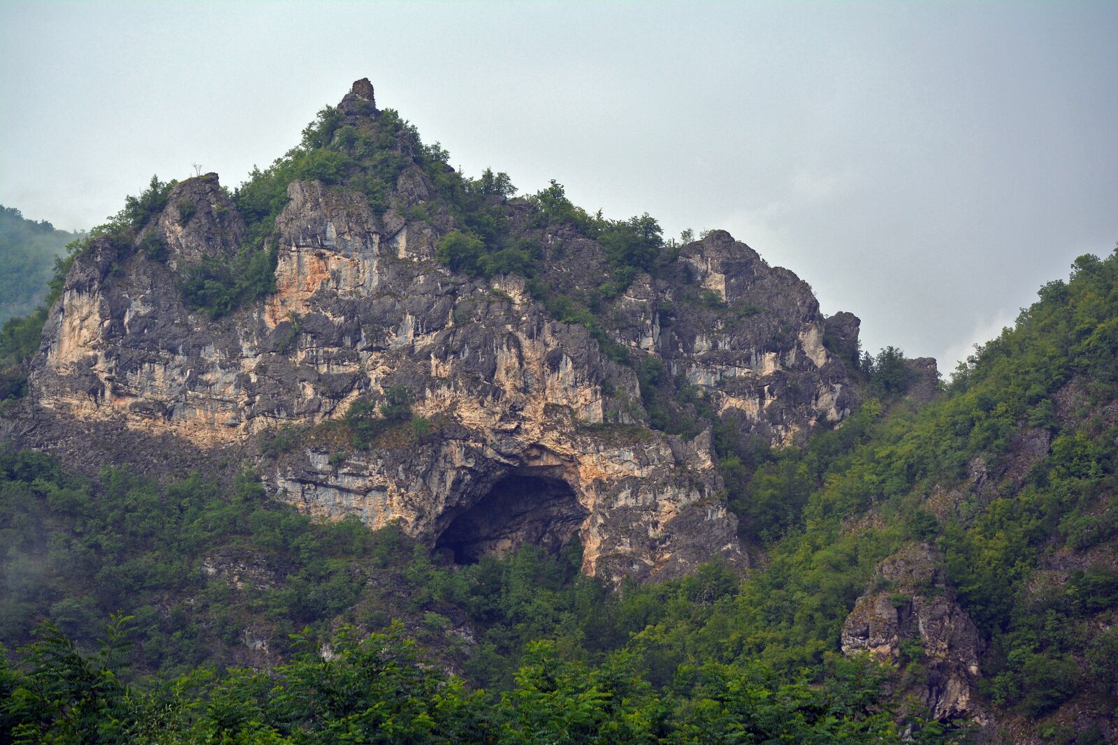 Nikon D5200 sample photo. Cave, rock, forest photography