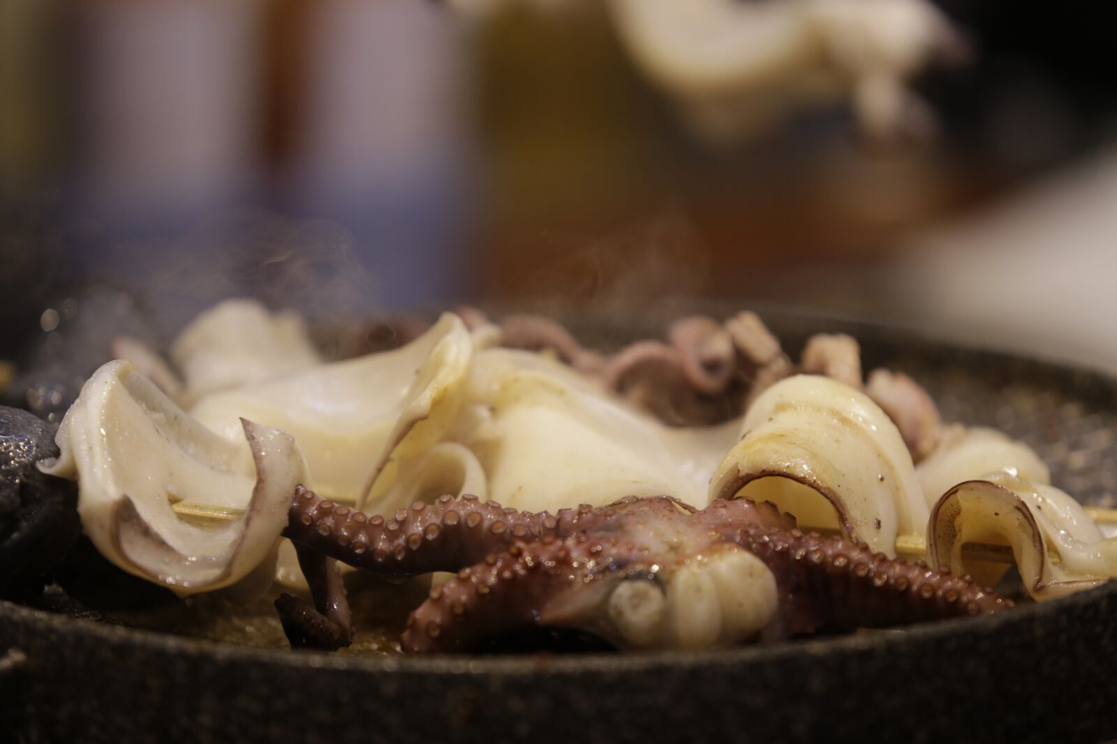 Canon EF 70-200mm F2.8L USM sample photo. Squid, food, seafood photography