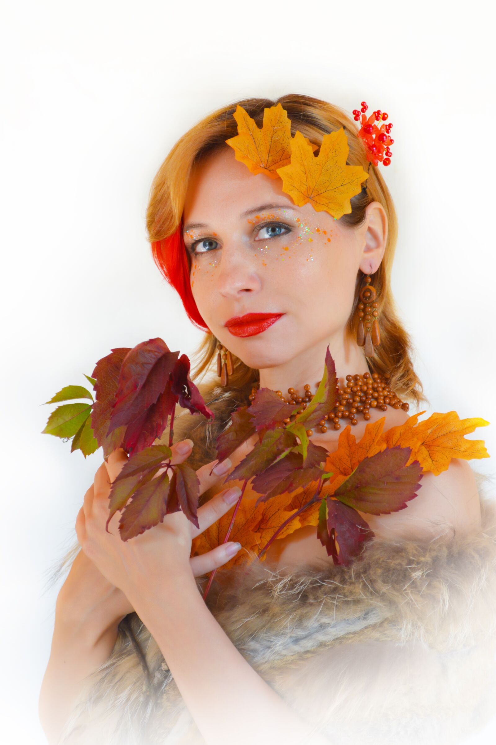 Nikon D3200 sample photo. Autumn, autumn makeup, leaves photography