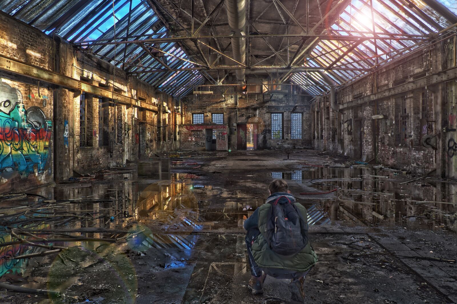 Olympus OM-D E-M10 sample photo. Lost places, factory, pforphoto photography
