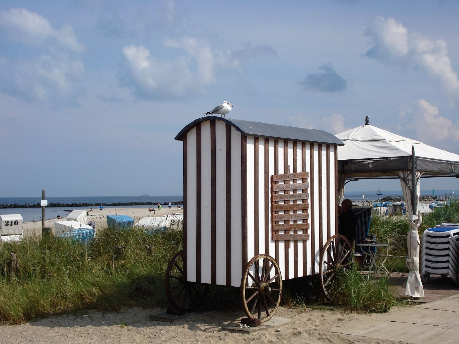 Sony DSC-W55 sample photo. Baltic sea, damp, beach photography