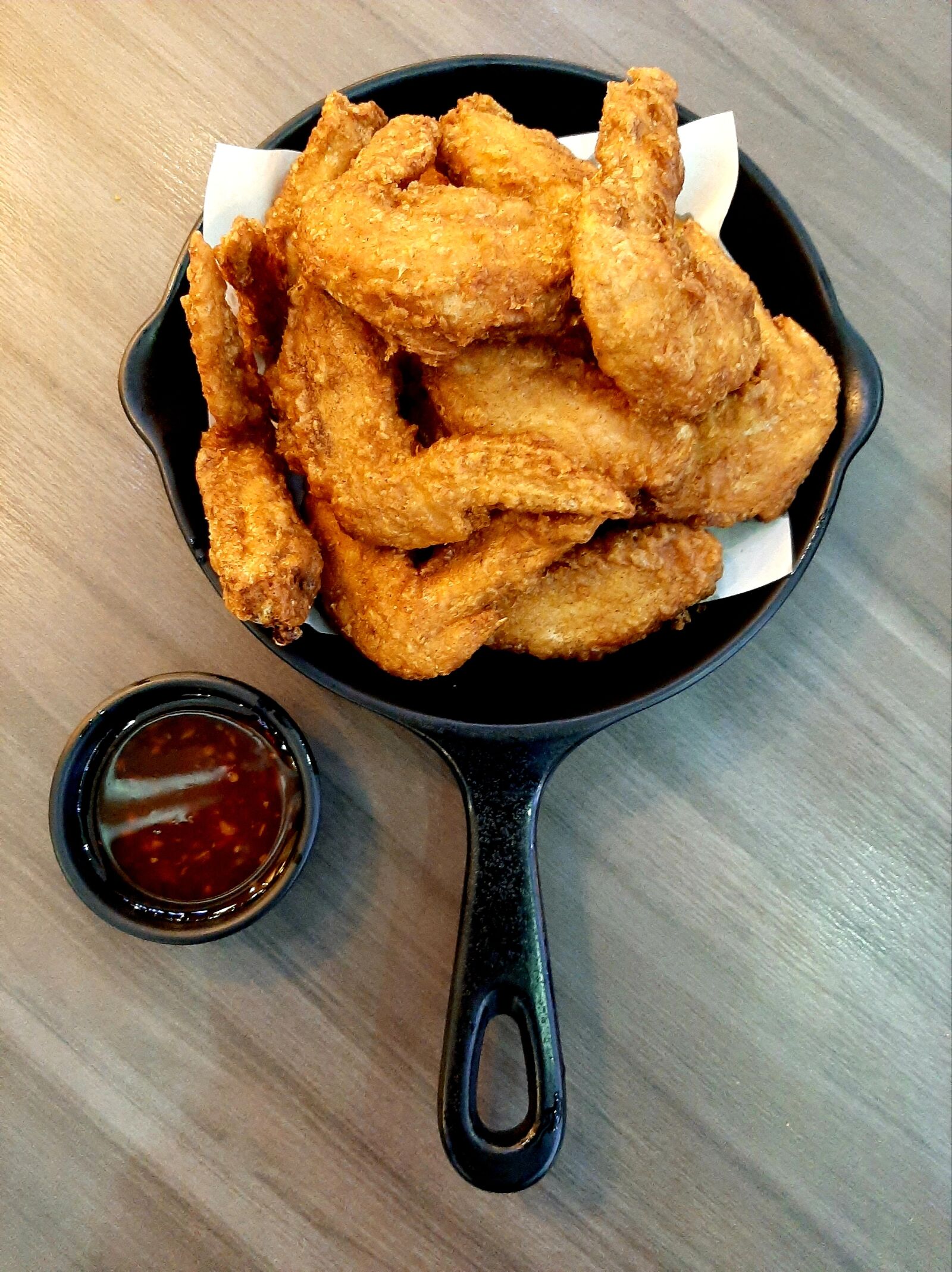Samsung Galaxy A50 sample photo. Food, meal, fired chiken photography