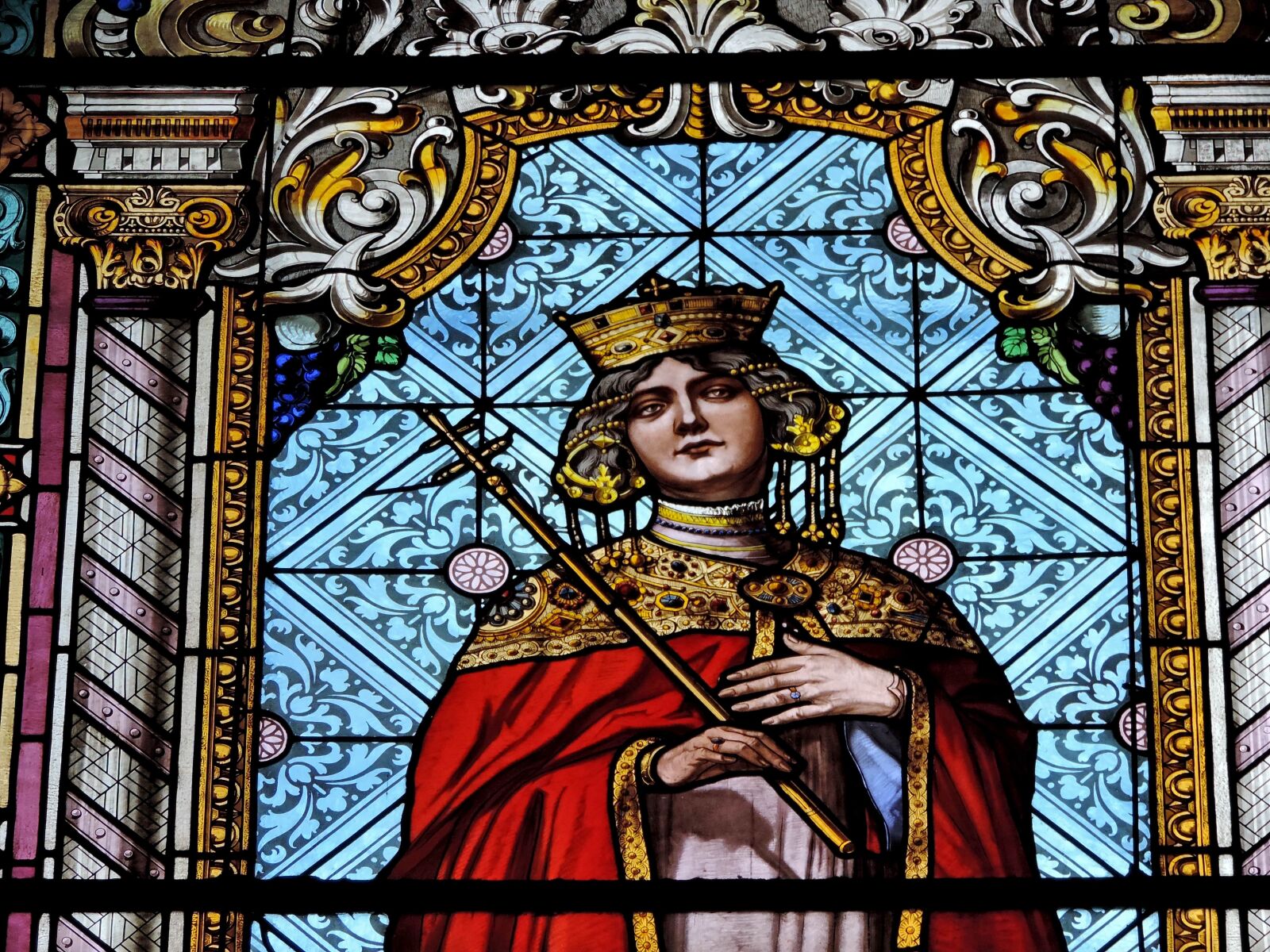Nikon Coolpix P520 sample photo. Orthodox, queen, stained glass photography