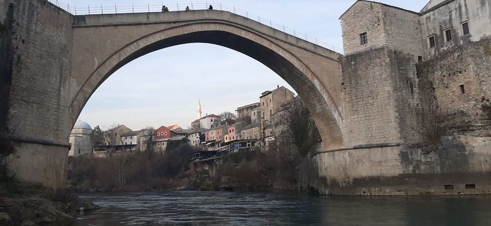 Samsung Galaxy A50 sample photo. Mostar, balkan, bridge photography