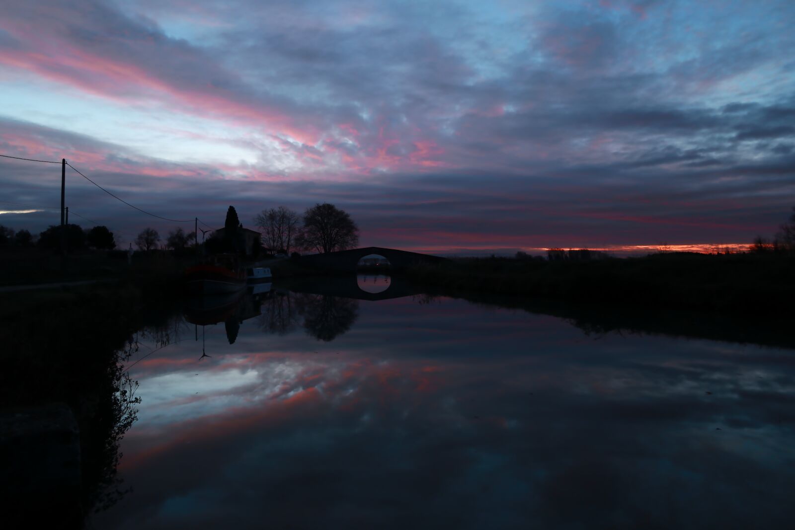 Canon PowerShot G1 X Mark III sample photo. Sunset, canal du midi photography