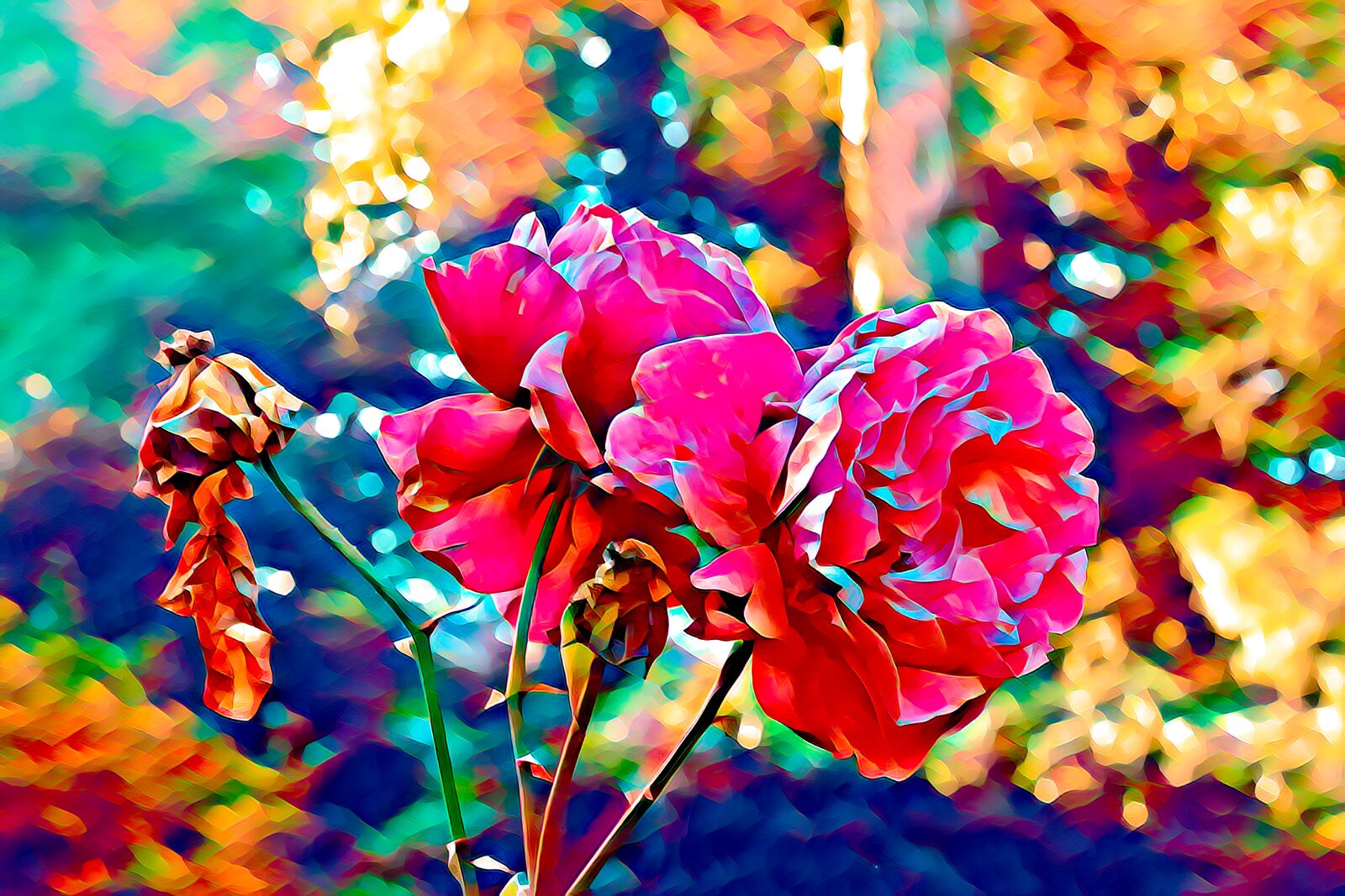Canon EOS 70D sample photo. Roses, art, colorful photography